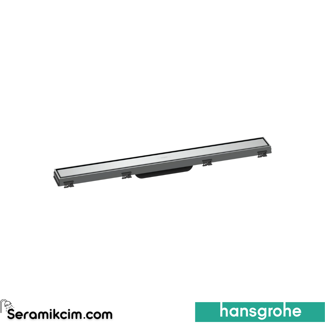 Hansgrohe Linear Duş Kanalı 70 Cm Seramik Kaplanabilir Kapak, Yüksekliği Ayarlanabilir Çerçeve İle Krom 56037000