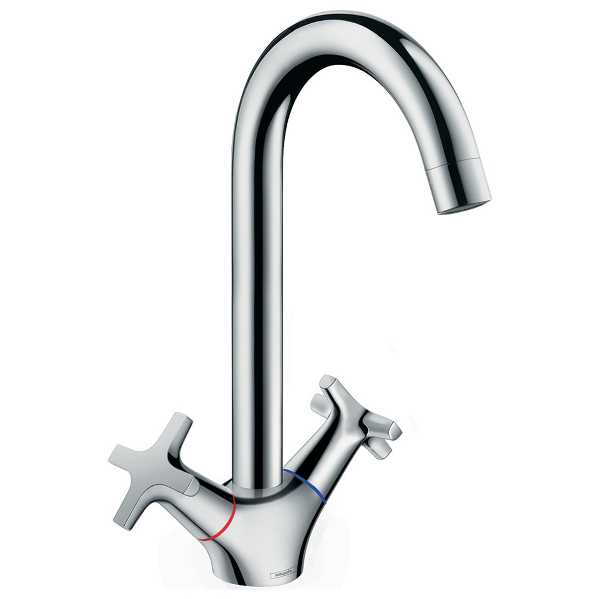 Hansgrohe Logis 2-Vol. Eviye Bataryası 220 Ecosmart+ Krom 71283000