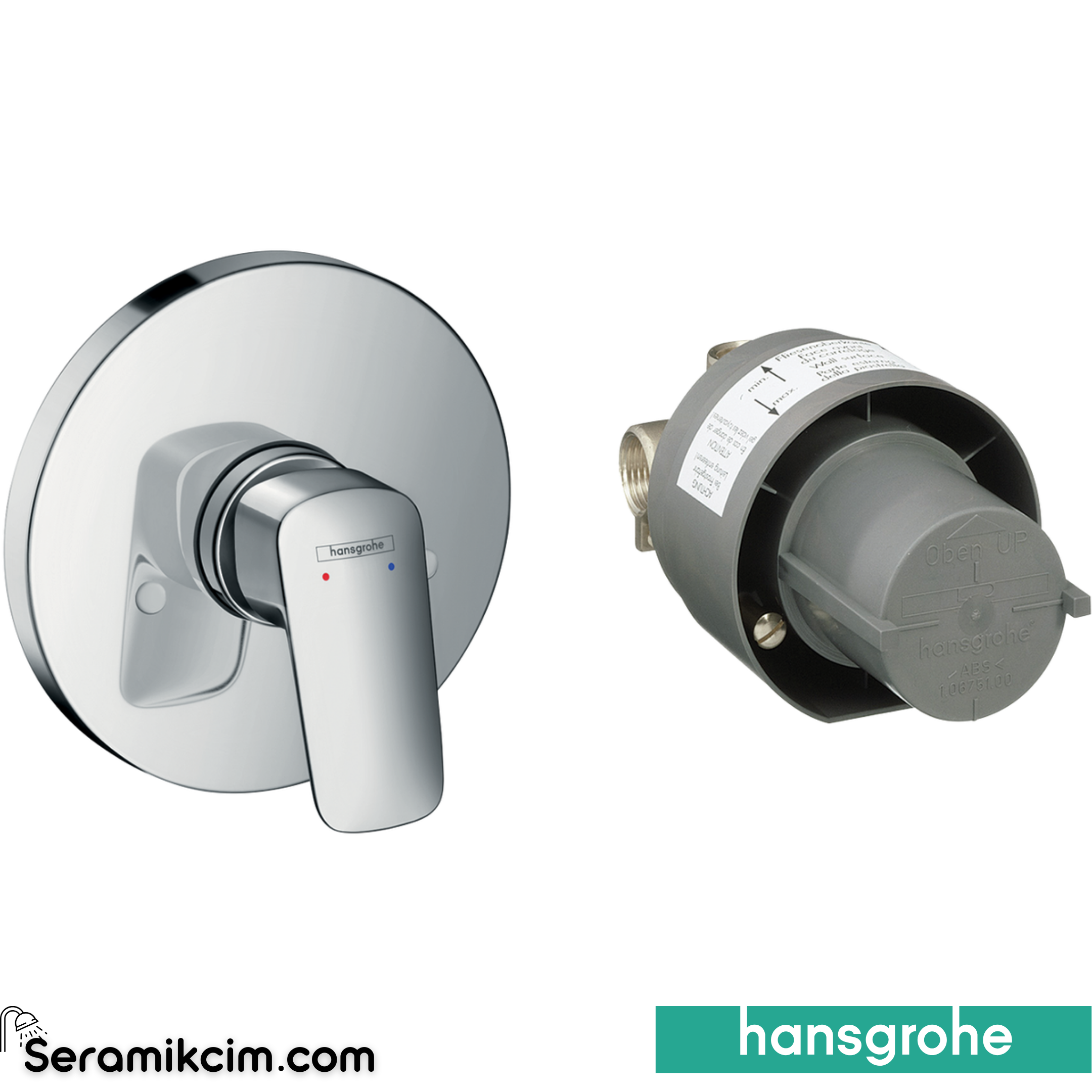 Hansgrohe Logis Duş Bataryası Seti Ankastre 71666000