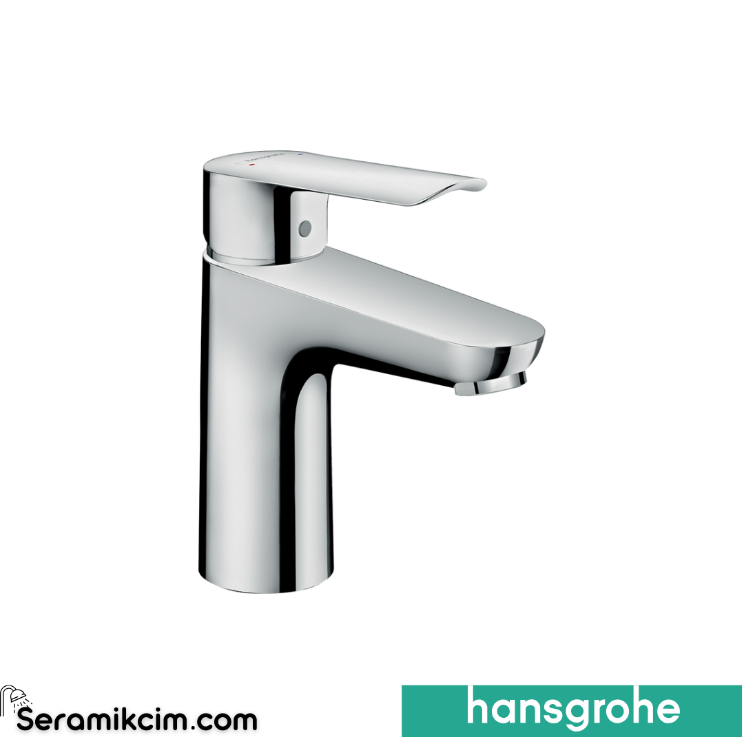 Hansgrohe Logis E Lavabo Bataryası 100 Sifon Kumandalı Krom 71178000