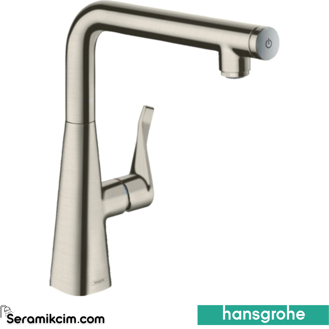 Hansgrohe Metris Select Eviye Bataryası 260 Paslanmaz Çelik 14847800