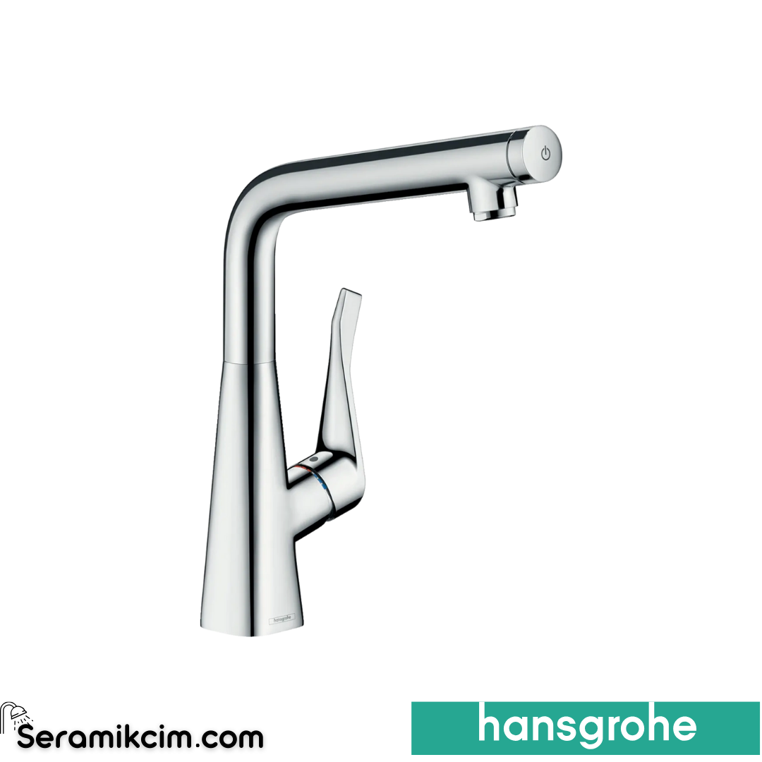 Hansgrohe Metris Select Eviye Bataryası Krom 14883000