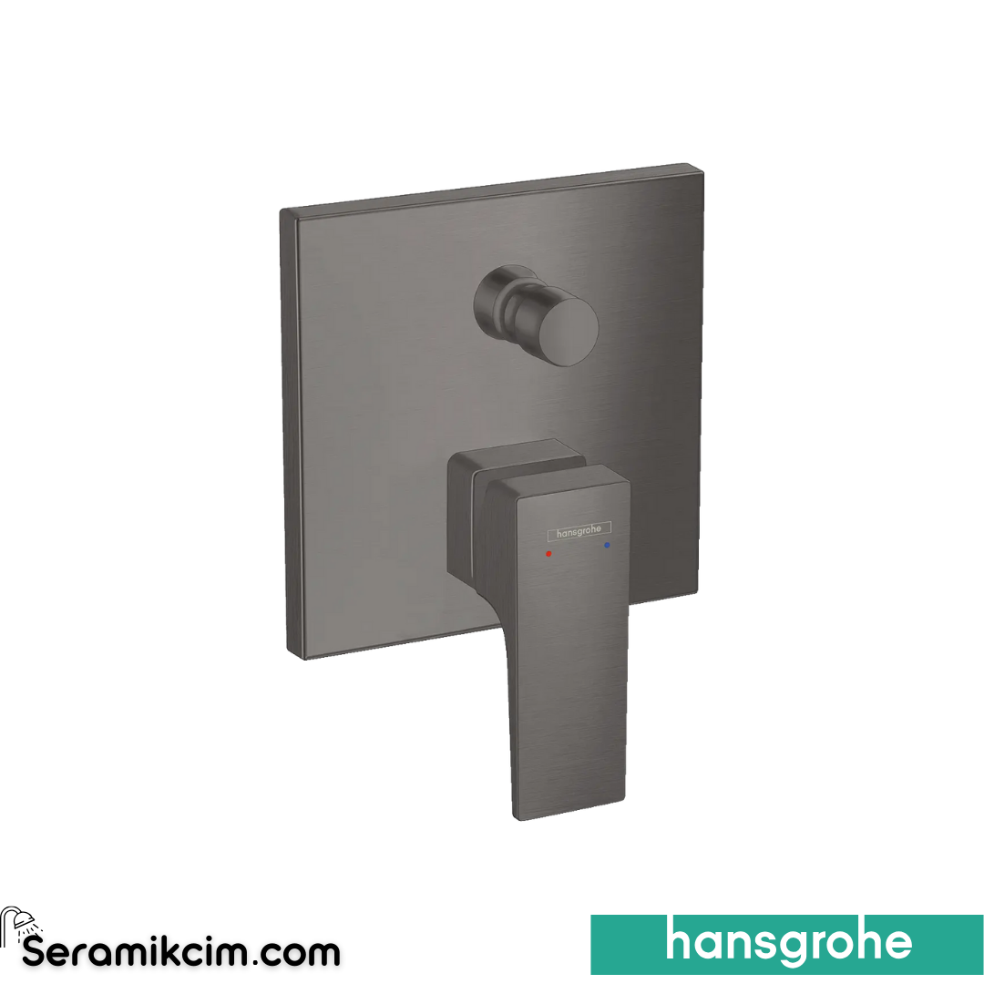 Hansgrohe Metropol Ankastre Banyo Bataryası Mat Siyah Krom 32545340
