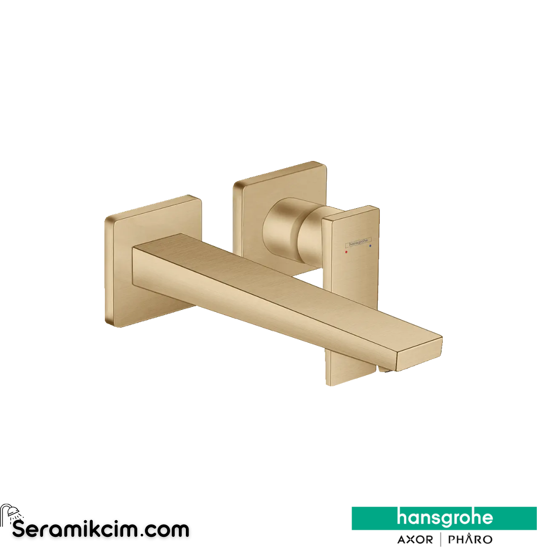 Hansgrohe Metropol Ankastre Lavabo Bataryası 225 Mat Bronz 32526140