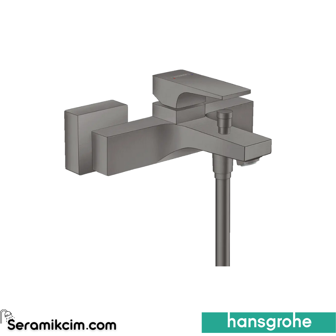 Hansgrohe Metropol Banyo Bataryası Mat Siyah Krom 32540340
