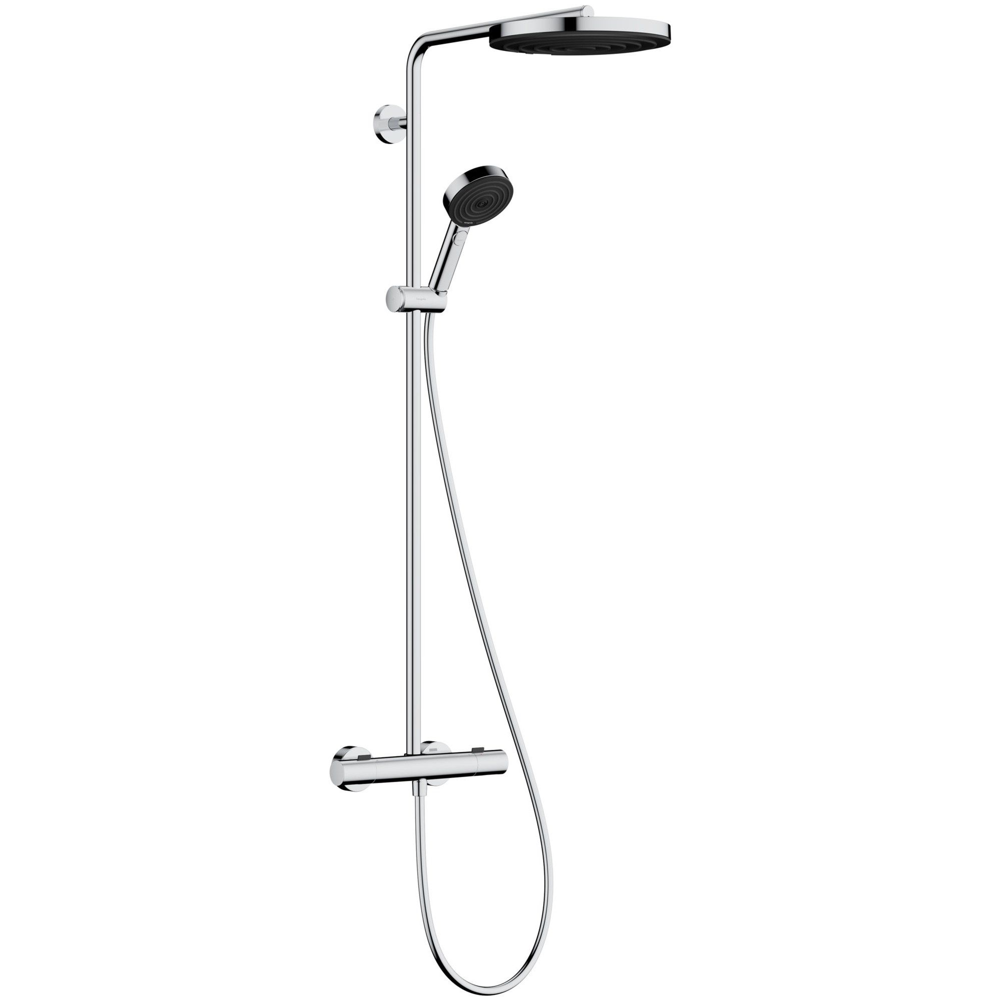 Hansgrohe Pulsify S Puro Termostatik Duş Sistemi 26 cm 1 Fonksiyonlu EcoSmart Ecostat Fine Krom 24237000