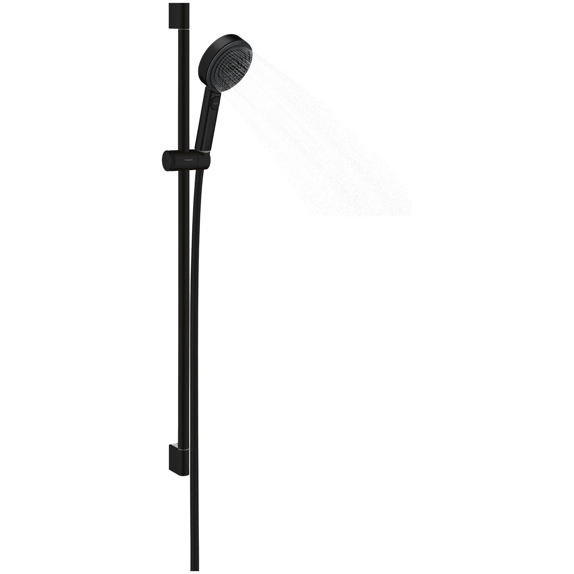 Hansgrohe Pulsify Select S Duş Seti 90 cm Sürgülü 10,5 cm El Duşlu 3 Fonksiyonlu EcoSmart Relaxation Mat Siyah 24171670