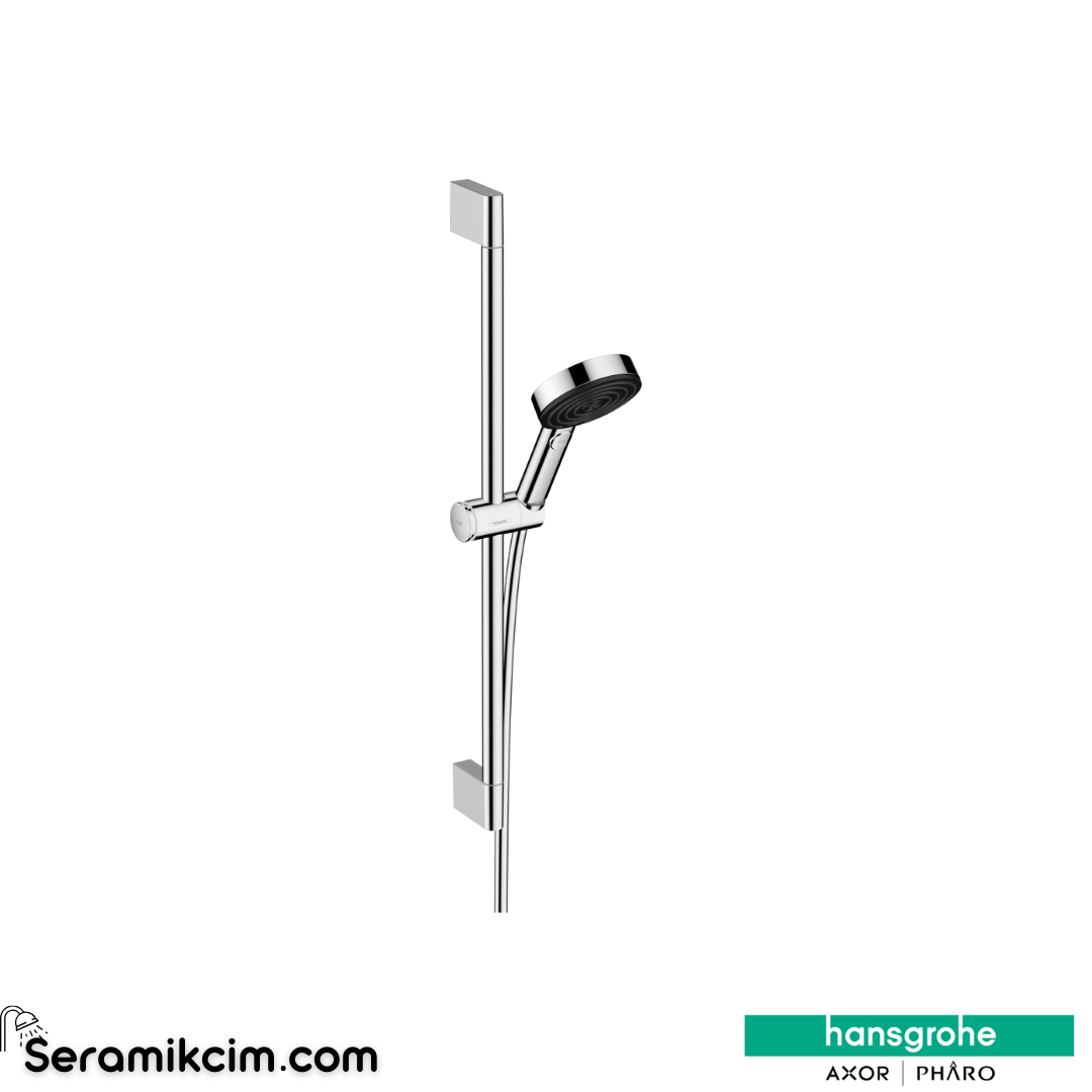 Hansgrohe Pulsify Sürgülü Duş Seti 105 3Jet Relaxation Ecosmart With Duş Barı 65 Cm Krom 24161000