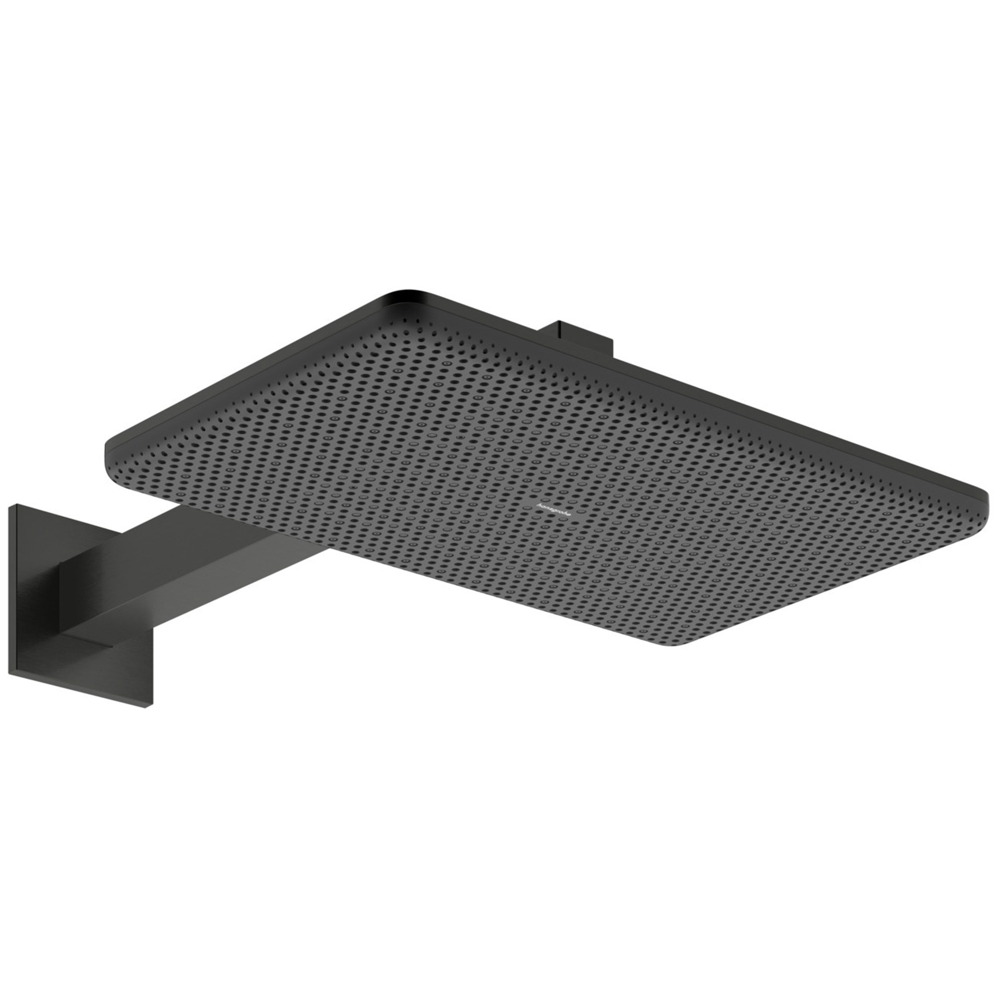 Hansgrohe Raindance Alive Q Duvardan Tepe Duşu 21,4x34,3 cm 2 Fonksiyonlu EcoSmart Mat Siyah-Krom 24551340