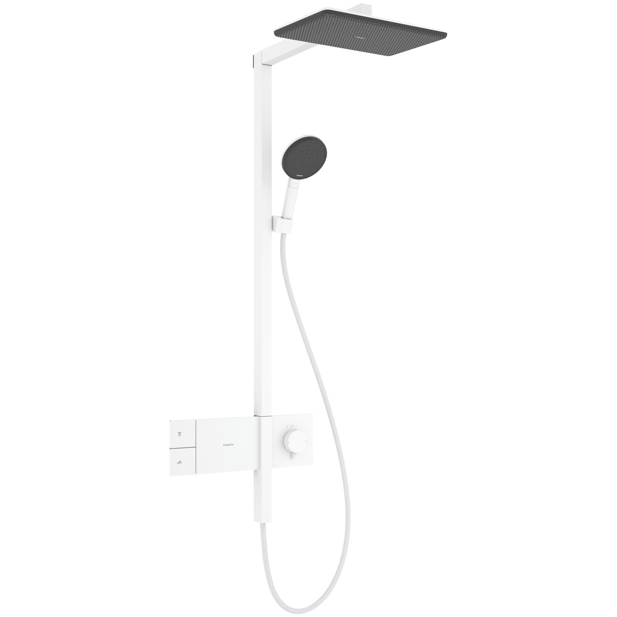 Hansgrohe Raindance Alive Q Termostatik Duş Sistemi 21,4x34,3 cm 1 Fonksiyonlu ShowerSelect Comfort Mat Beyaz 24580700