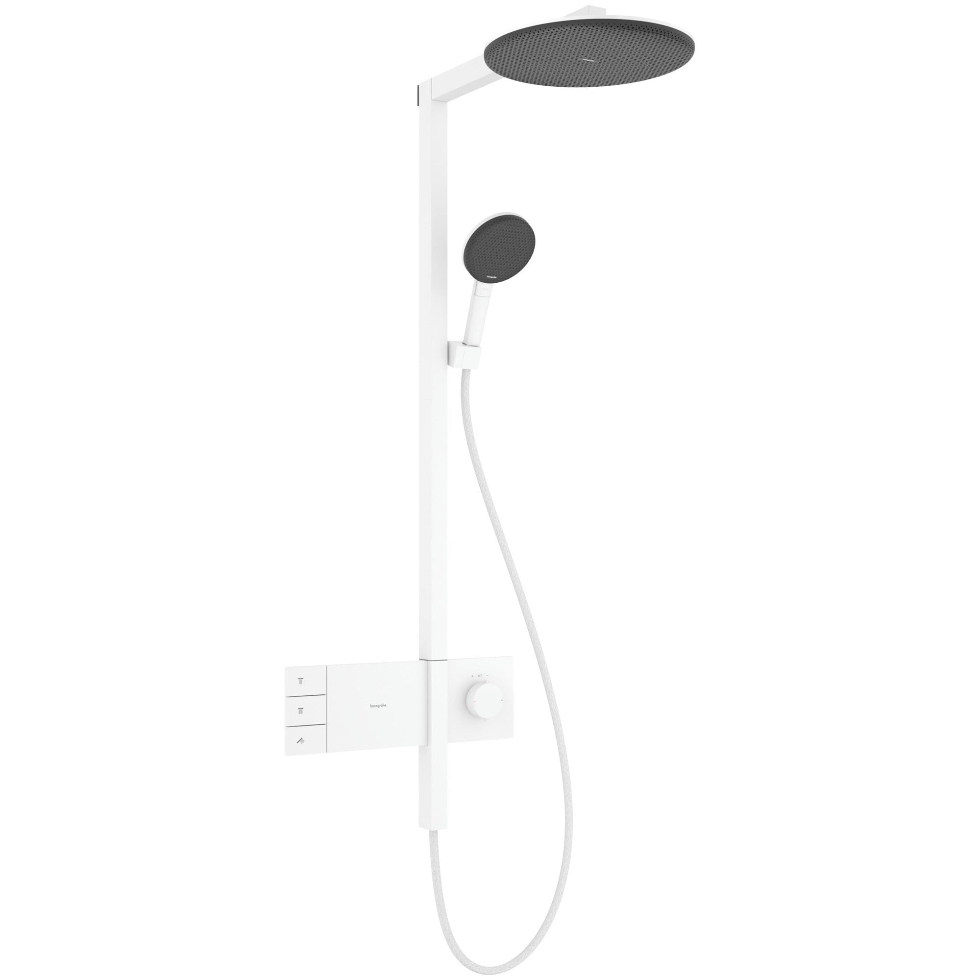 Hansgrohe Raindance Alive S Termostatik Duş Sistemi 30 cm 2 Fonksiyonlu EcoSmart ShowerSelect Comfort Mat Beyaz 24596700