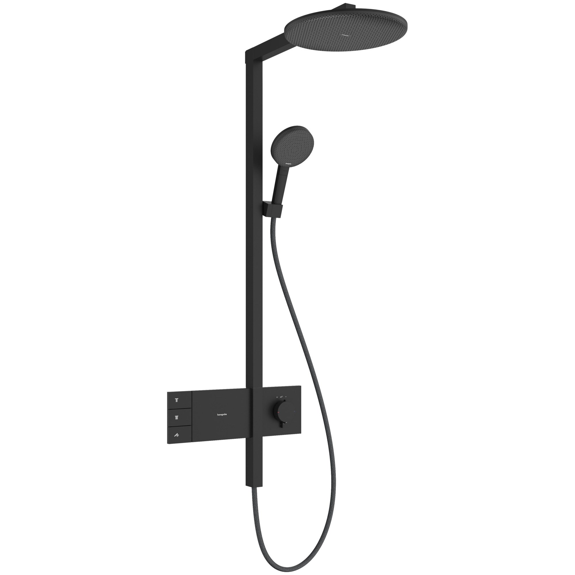 Hansgrohe Raindance Alive S Termostatik Duş Sistemi 30 cm 2 Fonksiyonlu ShowerSelect Comfort Mat Siyah 24595670