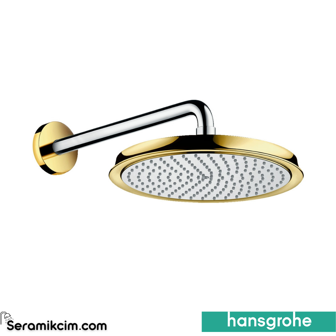 Hansgrohe Raindance Classic Air Duvardan Tepe Duşu Krom-Altın 27424090
