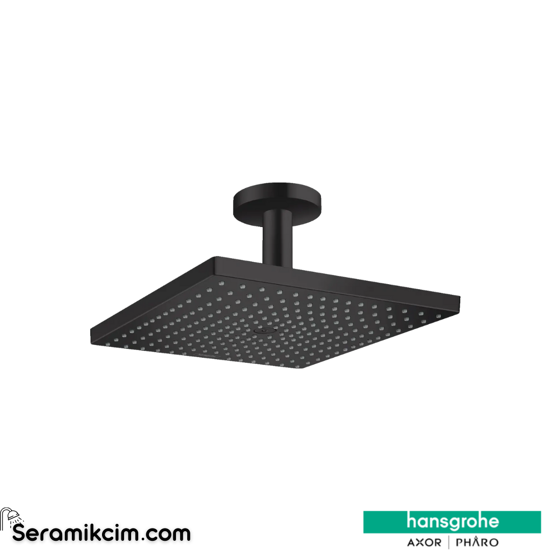 Hansgrohe Raindance E 300 1 Fonksiyonlu Tepe Duşu Tavandan Bağlantılı 100 Mat Siyah 26250670