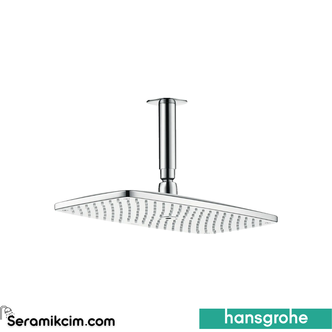 Hansgrohe Raindance E 360Mm Air 1 Fonksiyonlu Tepe Duşu -Tavandan Krom 27381000