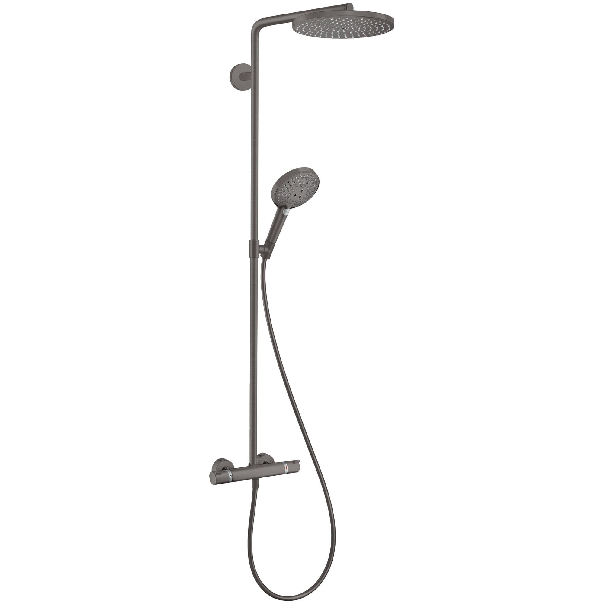 Hansgrohe Raindance S Duş Kolonu 1 Fonksiyonlu Ecosmart+ Termostatik Mat Siyah-Krom 28823990