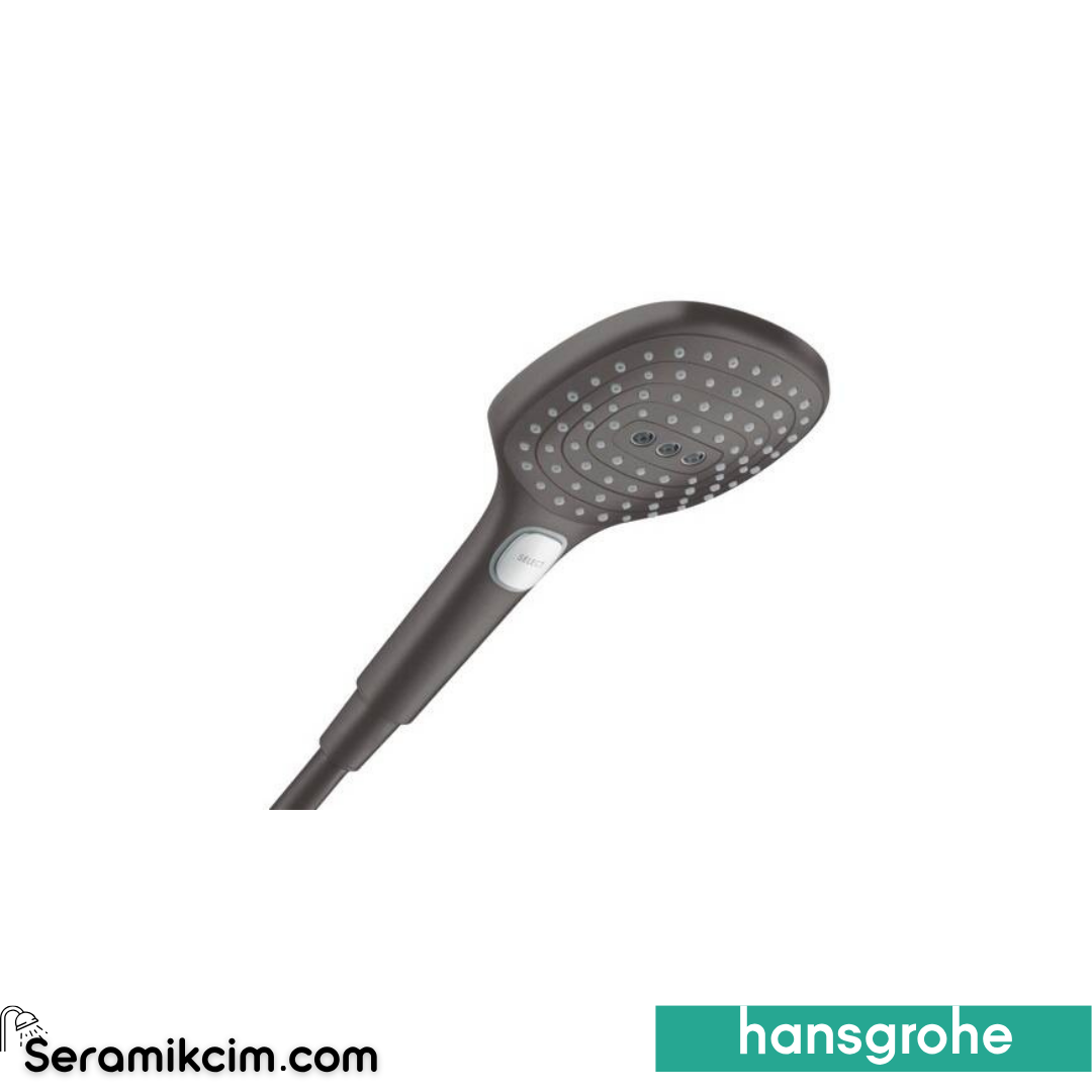 Hansgrohe Raindance Select 120 El Duşu Mat Siyah Krom 26520340