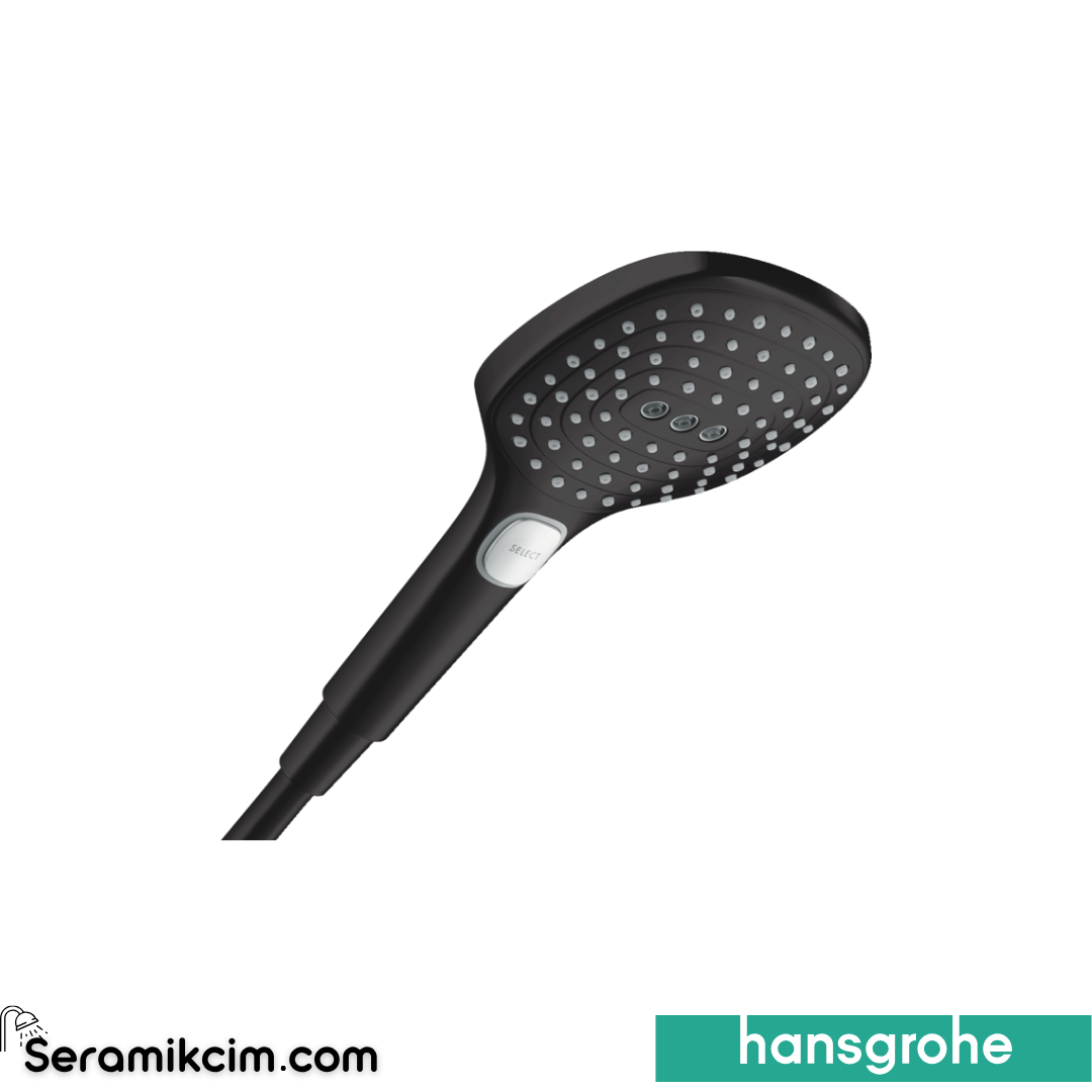 Hansgrohe Raindance Select 3 Akışlı El Duşu Mat Siyah 26520670