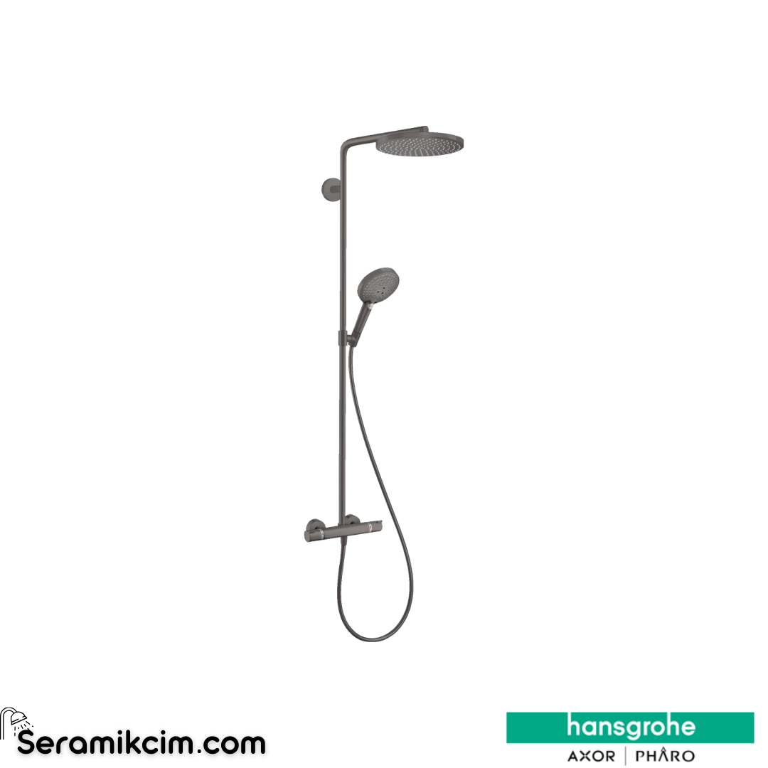 Hansgrohe Raindance Select S Duşu Kolonu 240 1 Fonksiyonlu Mat Siyah Krom 27633340