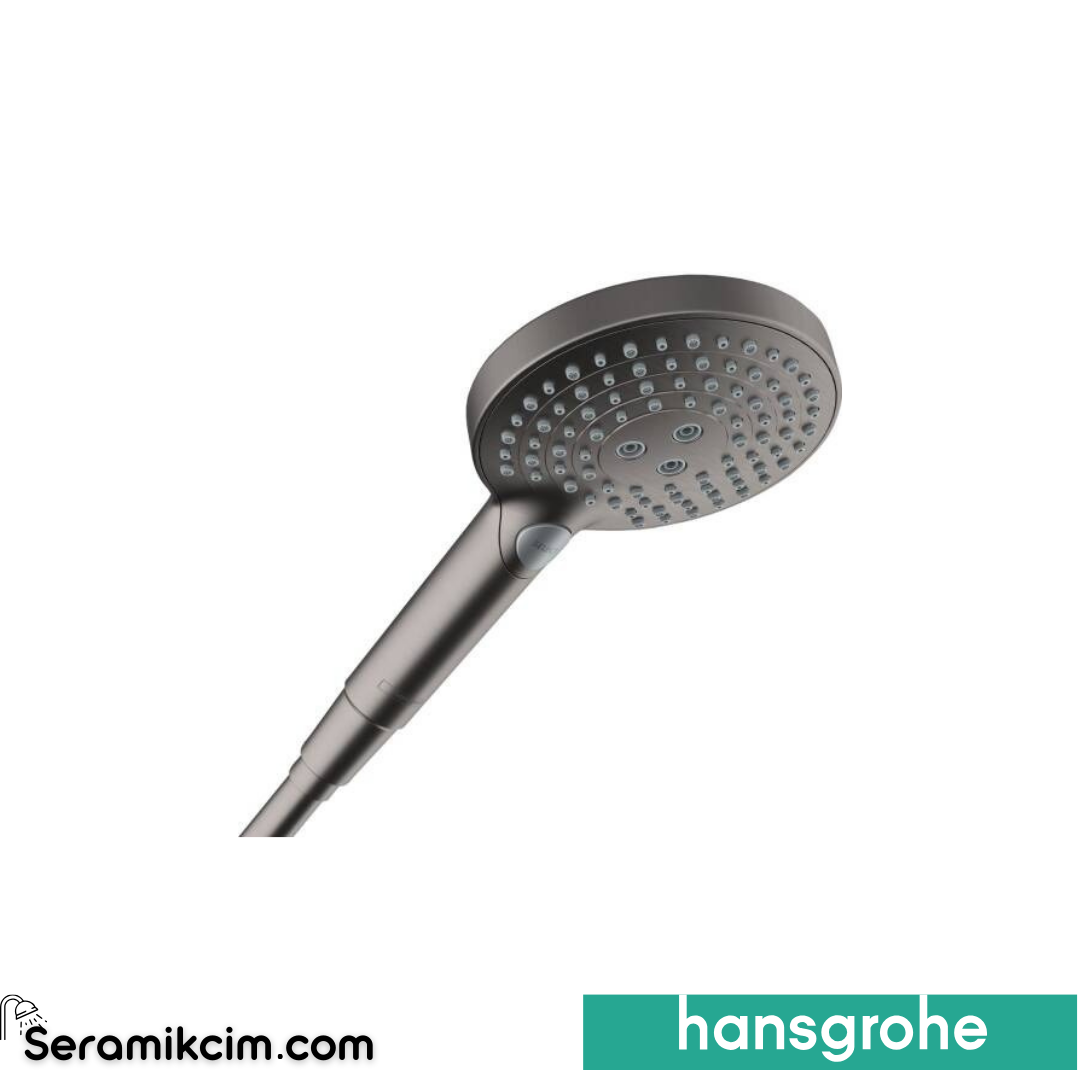 Hansgrohe Raindance Select S El Duşu 120 3 Fonksiyonlu, Mat Siyah Krom 26014340