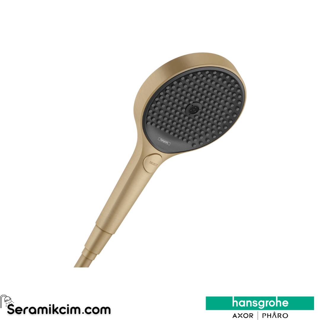 Hansgrohe Rainfinity 130 El Duşu 3 Fonksiyonlu Ecosmart 9L Mat Bronz 26865140