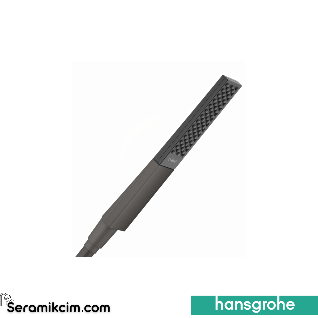 Hansgrohe Rainfinity Baton El Duşu100 1 Fonksiyonlu Mat Siyah Krom 26866340
