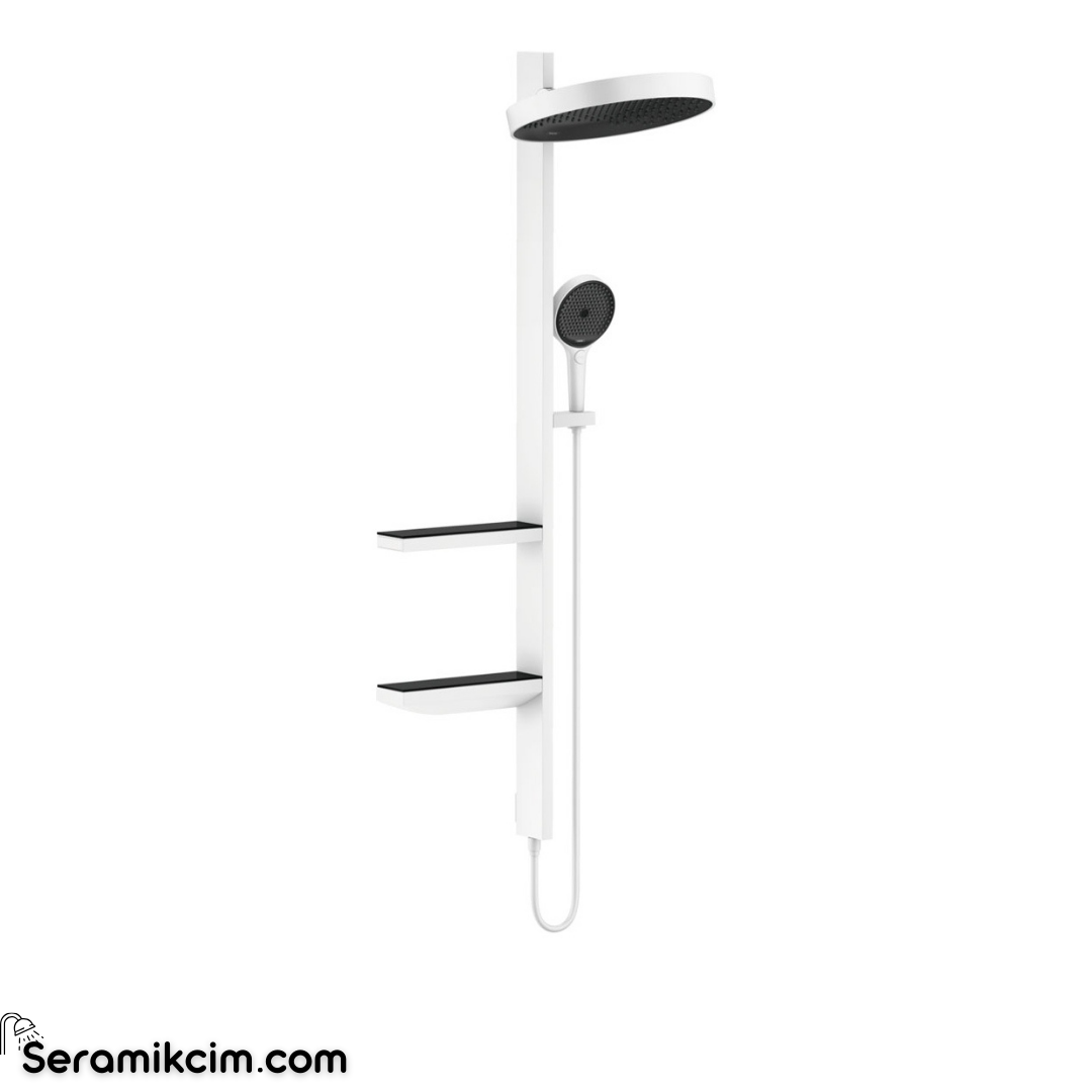 Hansgrohe Rainfinity Duş Kolonu 360 1 Fonksiyonlu .Ankastre Mat Beyaz 26842700