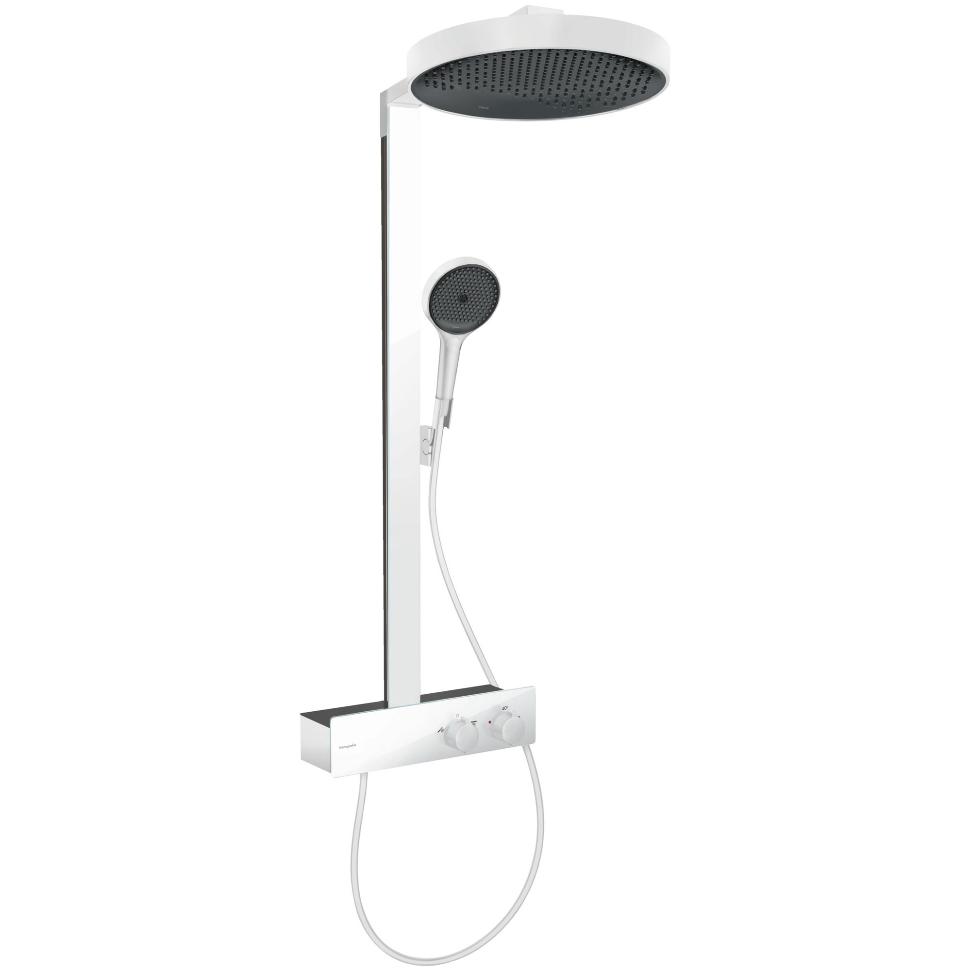 Hansgrohe Rainfinity Termostatik Duş Sistemi 36 cm 1 Fonksiyonlu ShowerTablet 350 Mat Beyaz 26853700