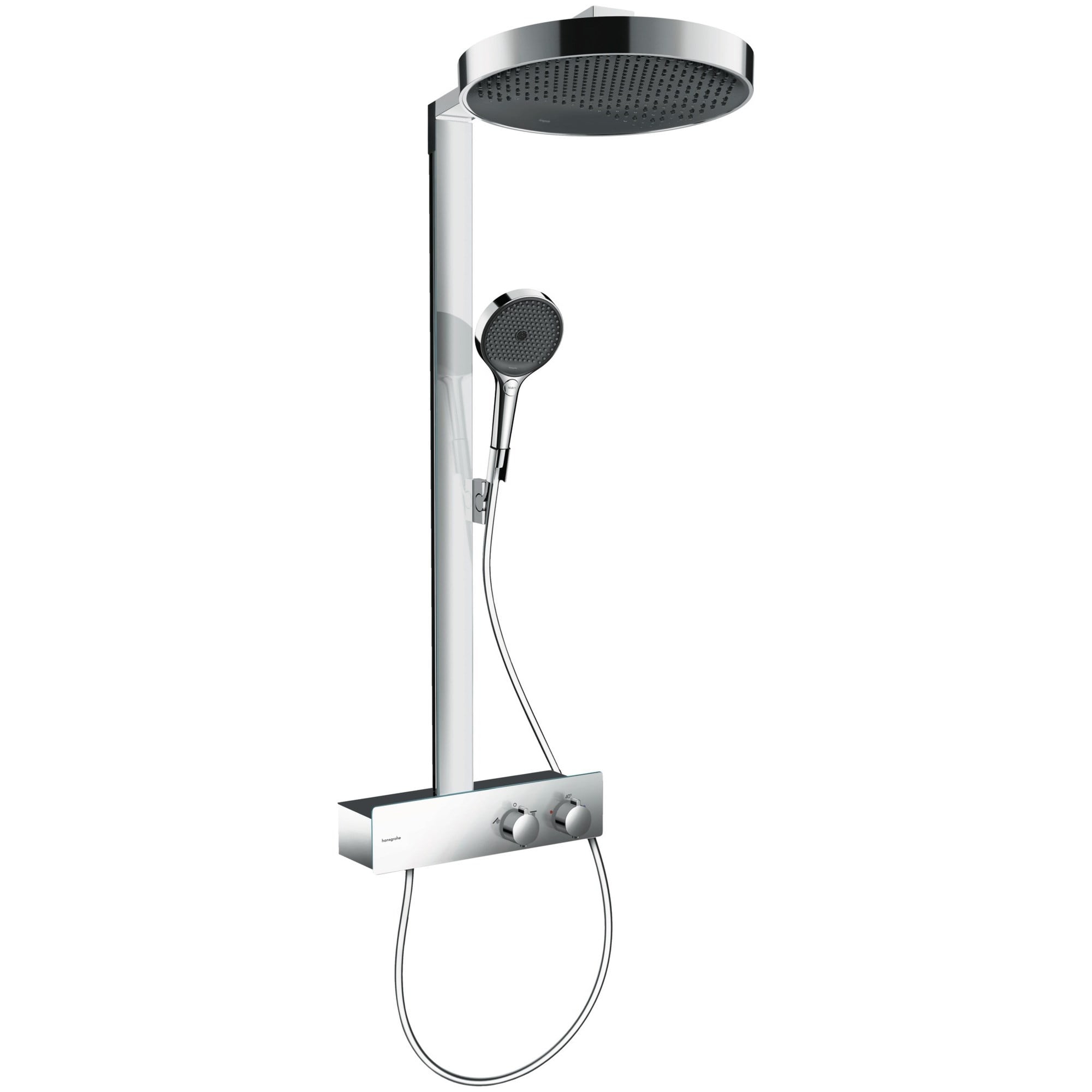 Hansgrohe Rainfinity Termostatik Duş Sistemi 36 cm 1 Fonksiyonlu ShowerTablet 350 Krom 26853000