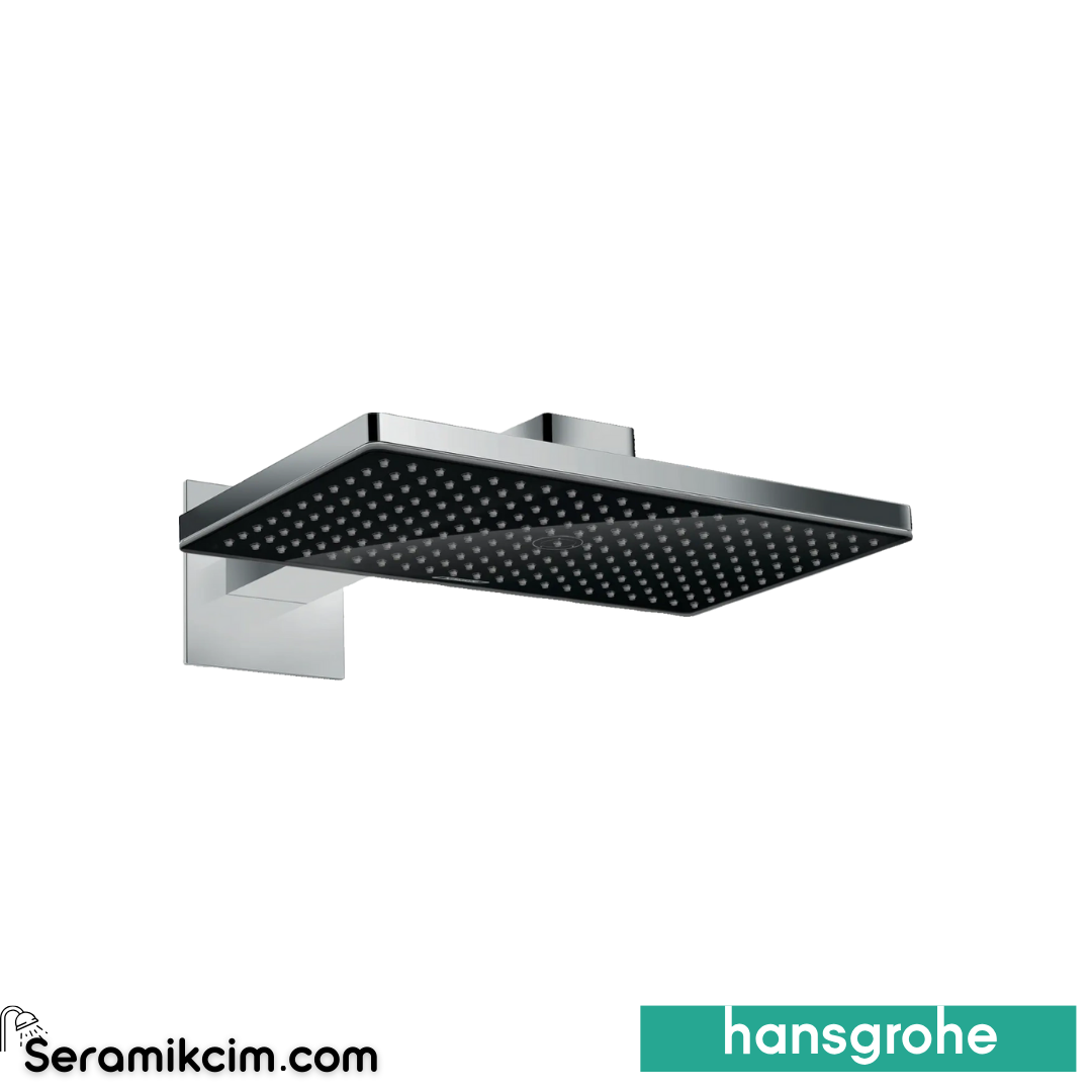 Hansgrohe Rainmaker Select 460 Tepe Duşu 1 Fonksiyonlu 450mm Siyah-Krom 24003600