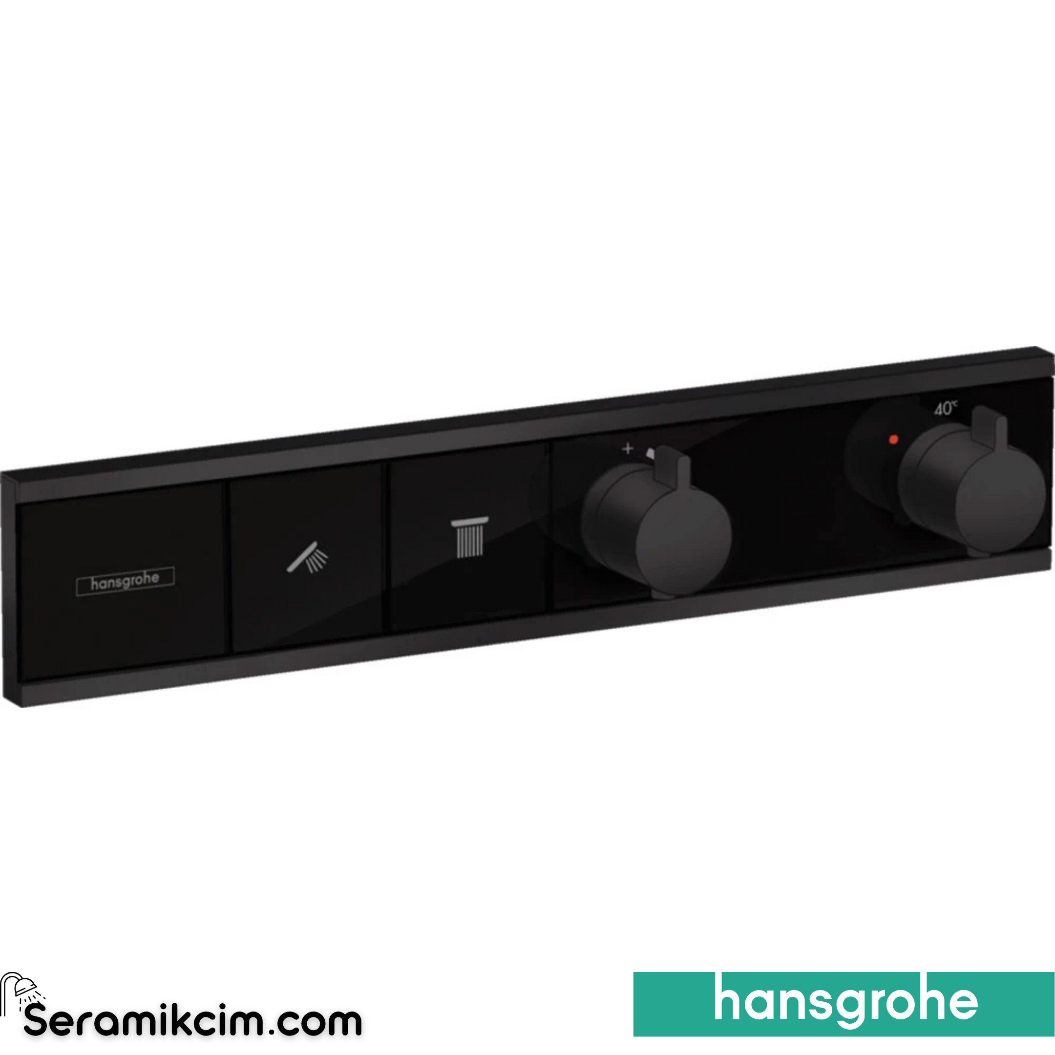 Hansgrohe Rainselect Termostat Ankastre 2 Çıkış Mat Siyah 15380670
