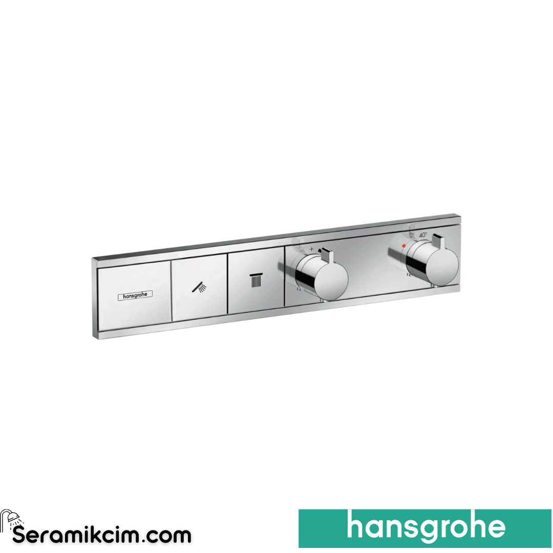 Hansgrohe Rainselect Termostat Ankastre Ankastre Banyo Bataryası 2 Çıkış Krom 15380000