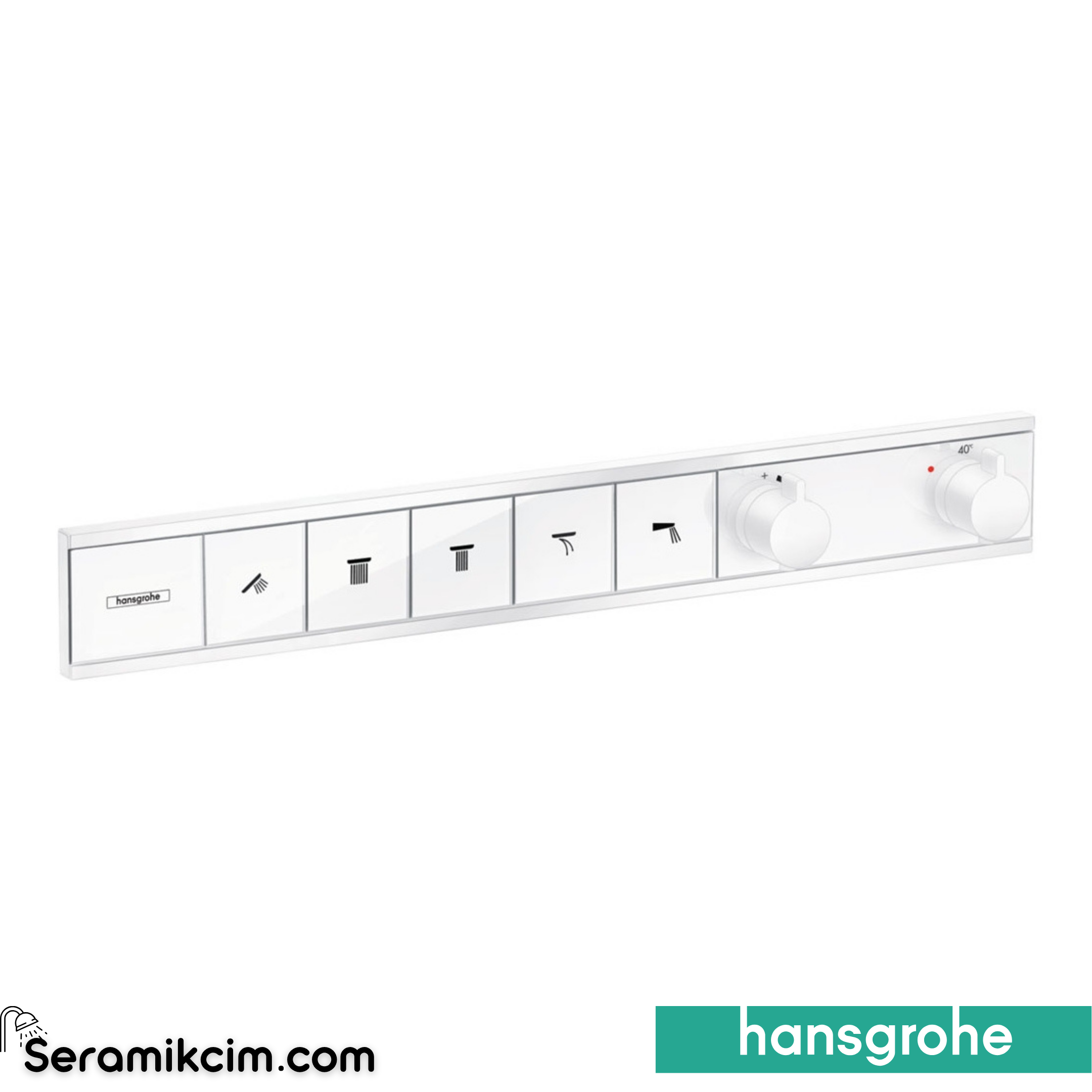 Hansgrohe Rainselect Termostat Ankastre 5 Çıkış Mat Beyaz 15384700