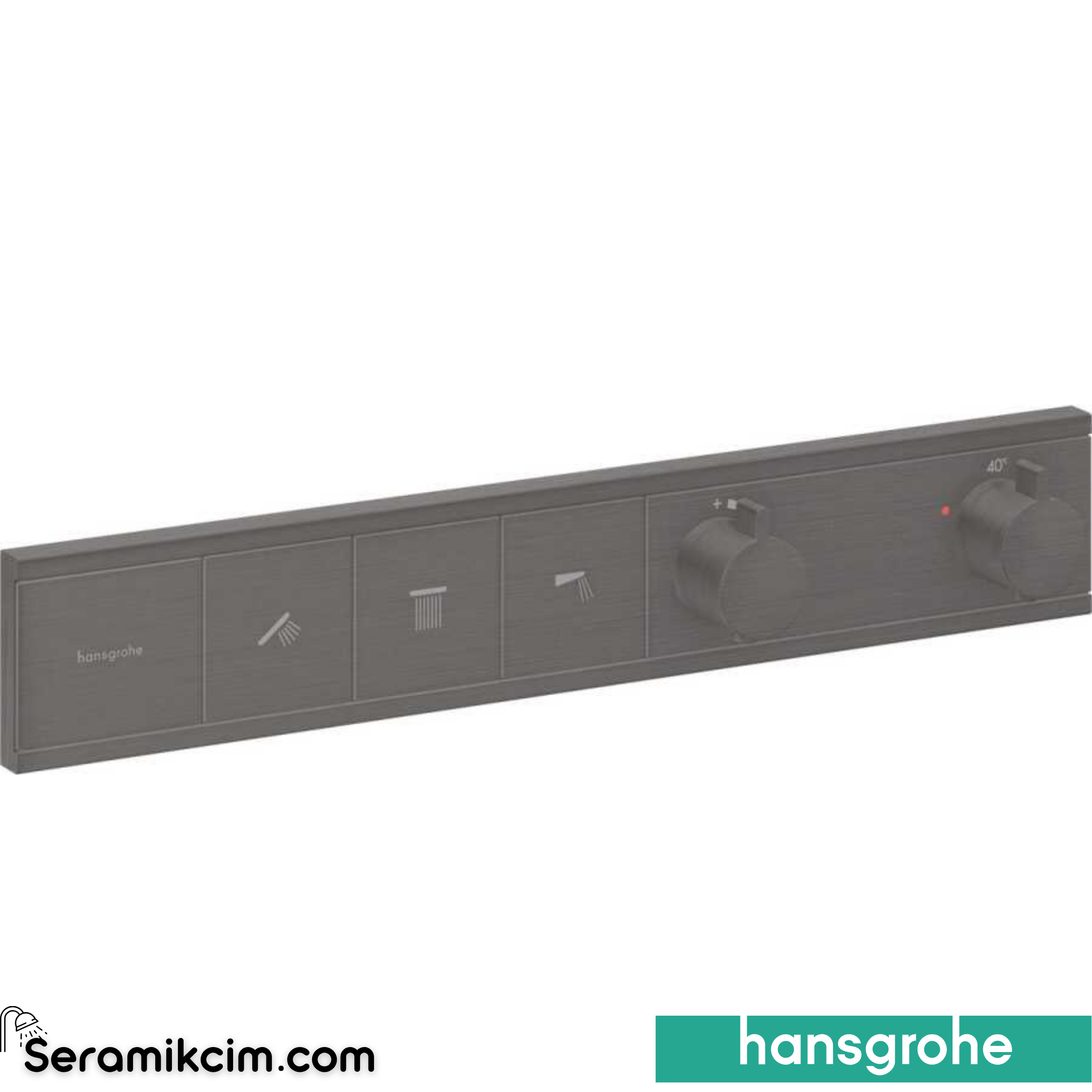 Hansgrohe Rainselect Termostat Ankastre 3 Çıkış Mat Siyah 15381340