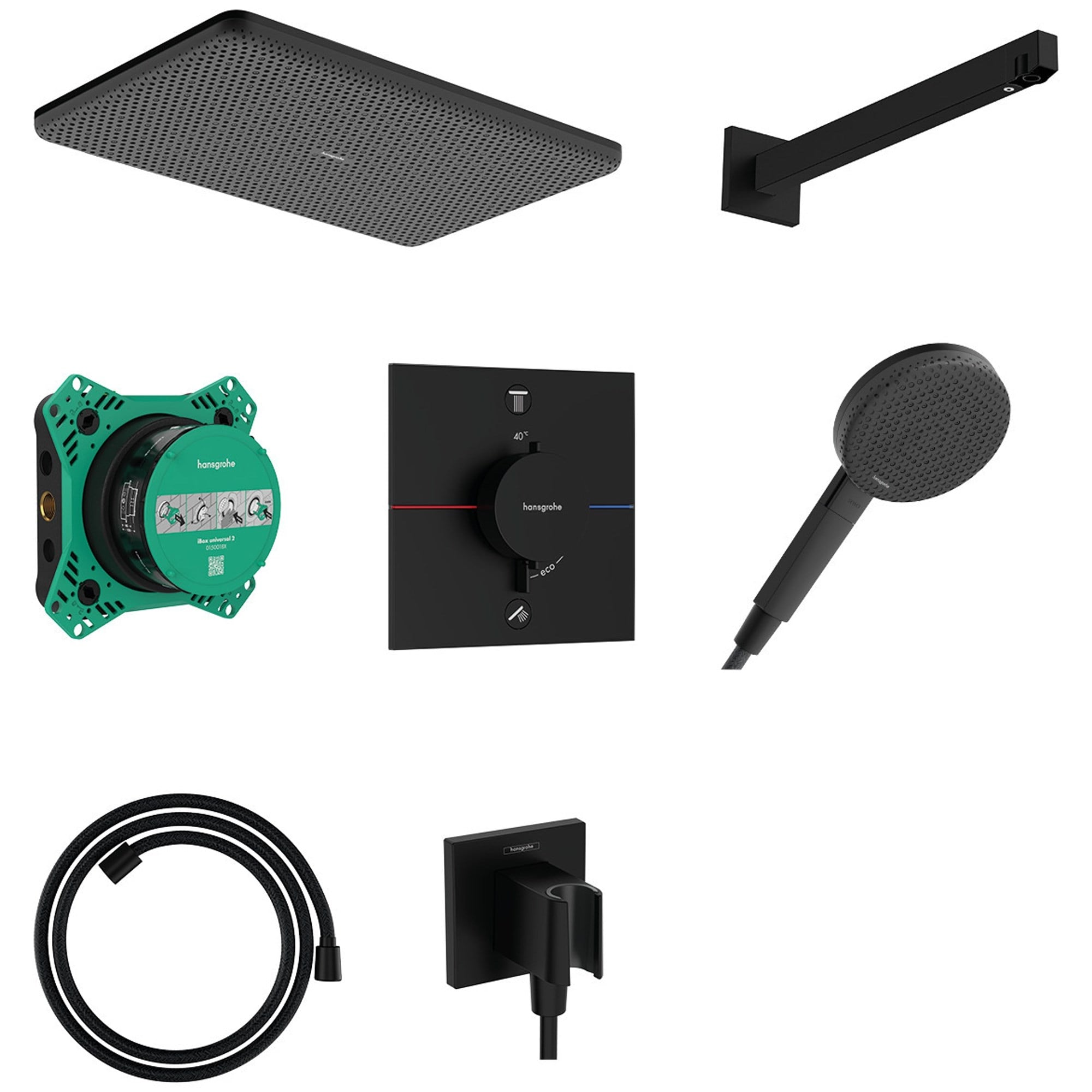 Hansgrohe Rd Al. Q 210/340 3 Fonksiyonlu Thm Comb 900 Mat Siyah