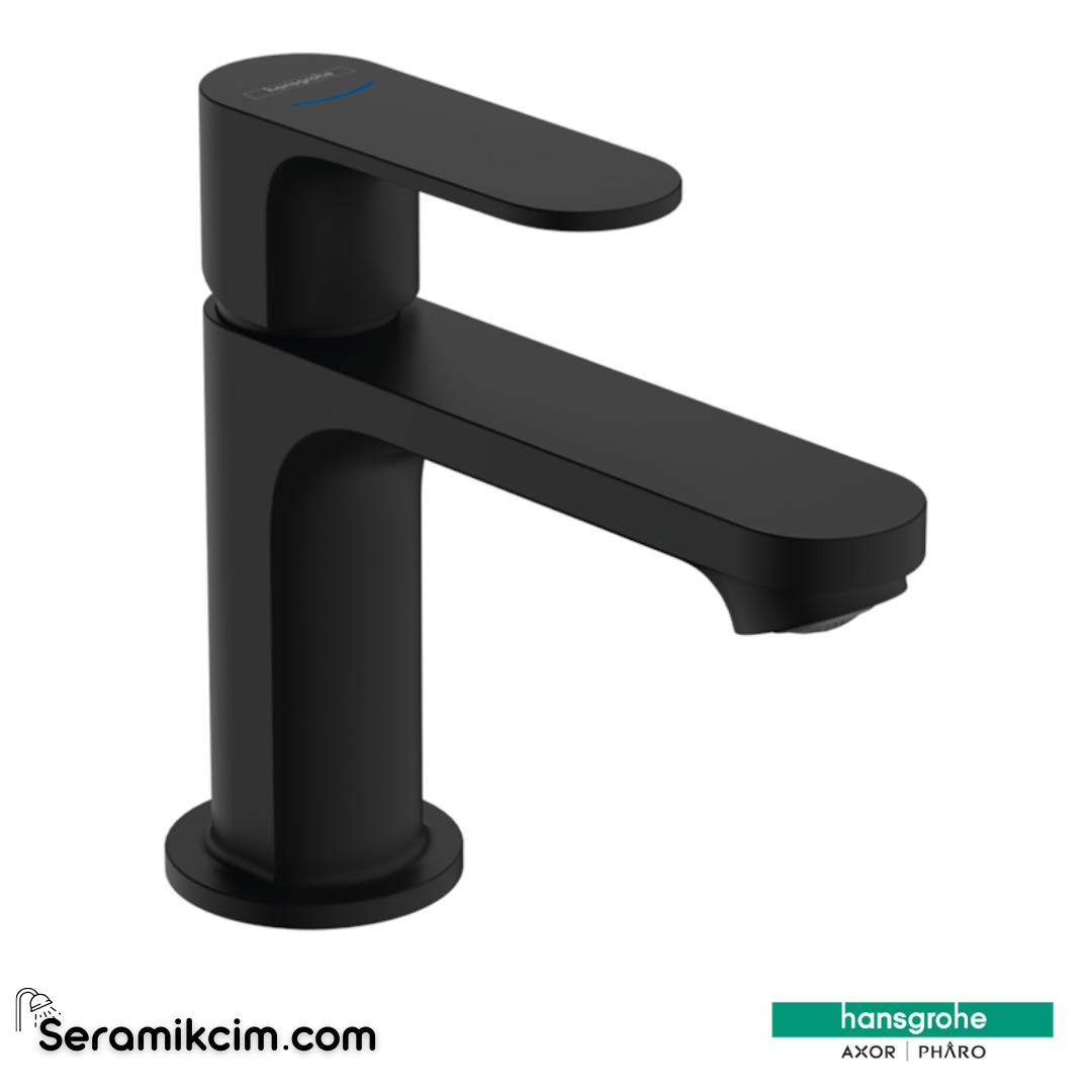 Hansgrohe Rebris E Eviye Bataryası S Tek Akım Musluk 80 Kumandasız Satin Siyah 72503670 - 72503670