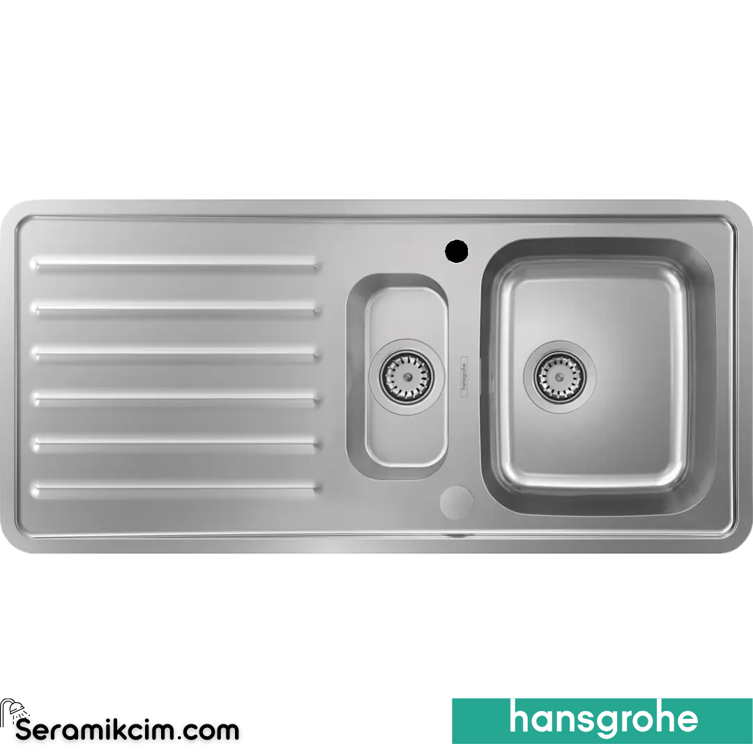 Hansgrohe S41 S4113-F540 Gömme Eviye 340/150/400 Damlalık İle Paslanmaz Çelik 43339800