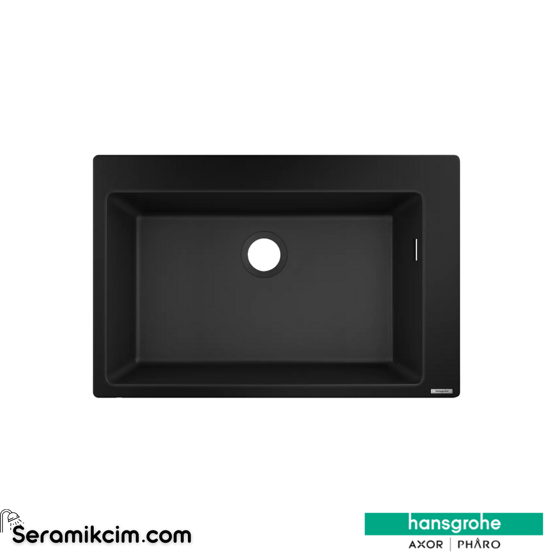 Hansgrohe S510-F660 Tezgah Üstü Eviye 660 Siyah 43313170