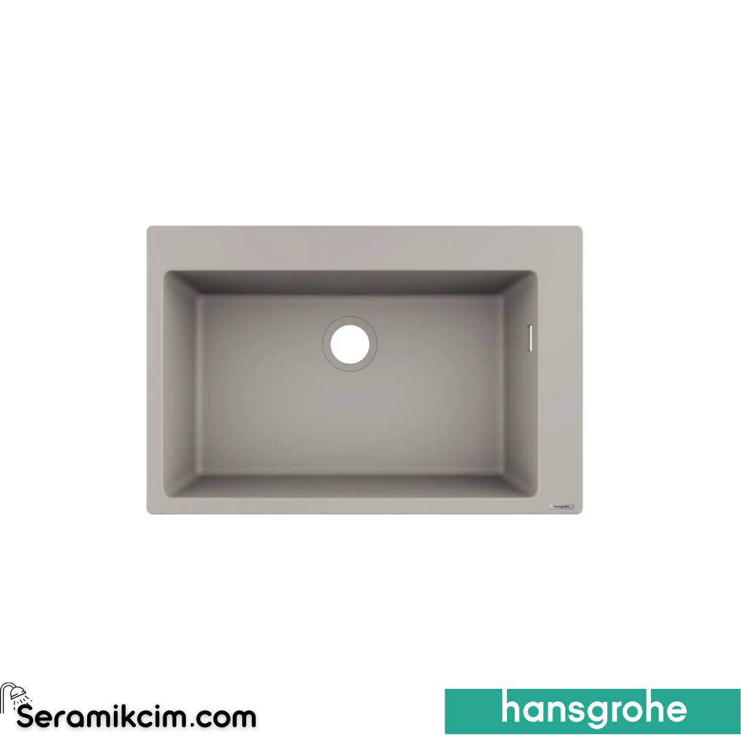 Hansgrohe S510-F660 Tezgah Üstü Eviye 660 Beton Gri 43313380