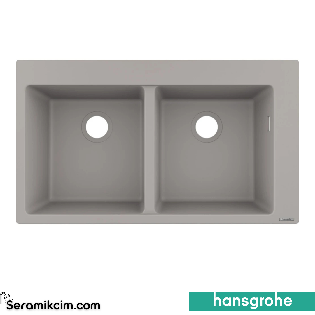 Hansgrohe S510-F770 Ankastre Eviye 370/372 Beton Grisi 43316380