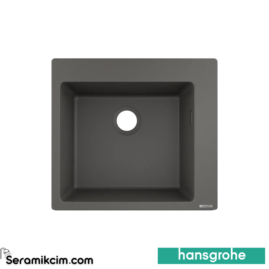 Hansgrohe S520-F480 Granit Eviye Damlalıklı Taş Gri 43357290