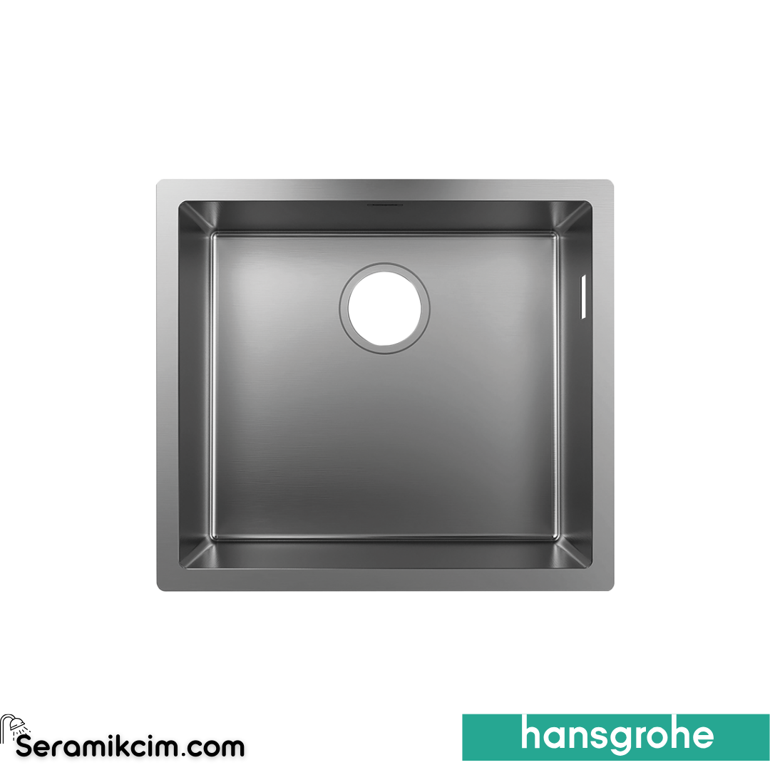 Hansgrohe S719-U500 Tezgah Altı Eviye 500 Paslanmaz Çelik 43427800