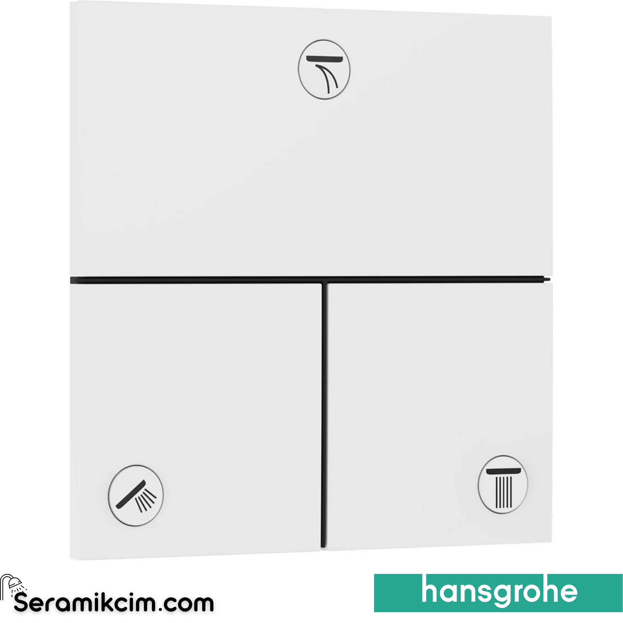 Hansgrohe Showerselect Comfort E Ankastre Banyo Bataryası 3 Çıkış Mat Beyaz 15573700