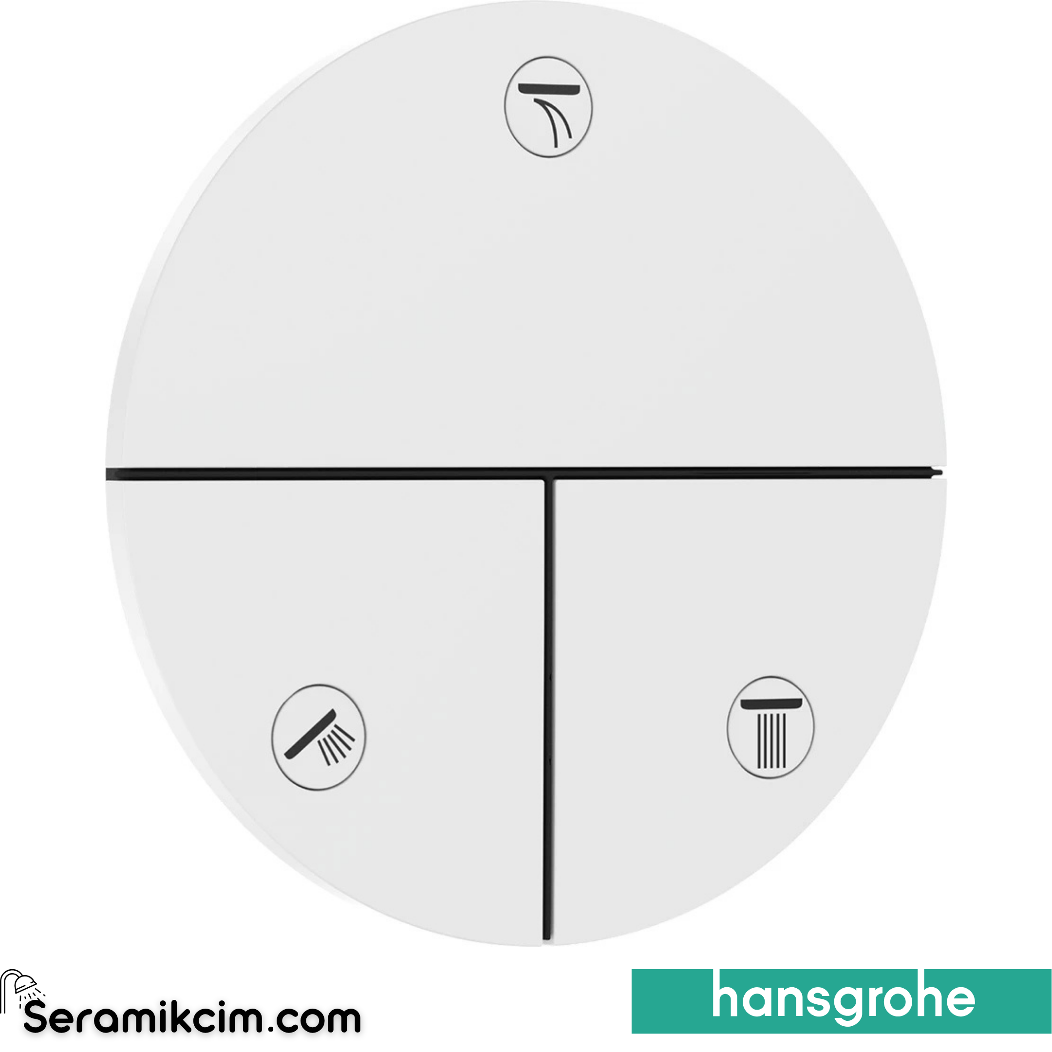 Hansgrohe Showerselect Comfort S Ankastre Banyo Bataryası 3 Çıkış Mat Beyaz 15558700