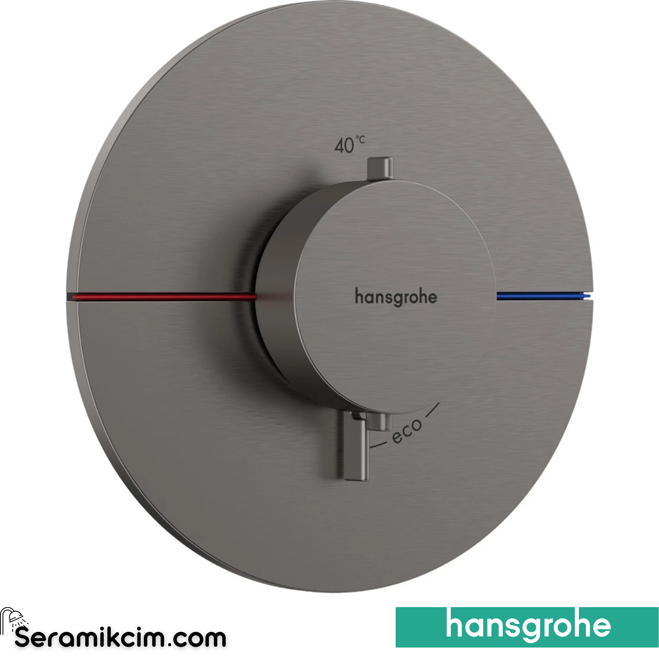 Hansgrohe ShowerSelect Comfort S Termostatik Ankastre Batarya Mat Siyah-Krom 15559340