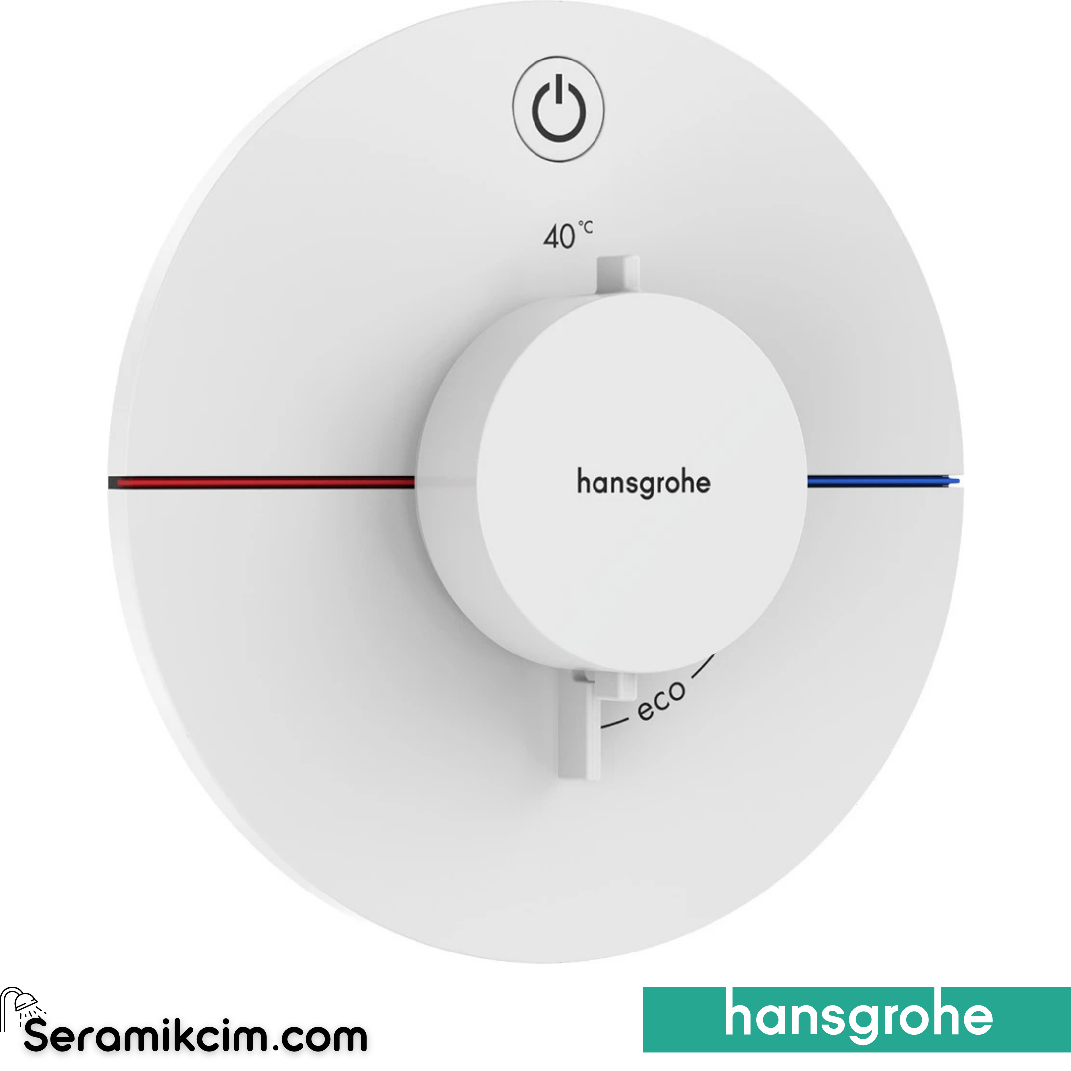 Hansgrohe Showerselect Comfort S Termostat Ankastre 1 Çıkış Mat Beyaz 15553700