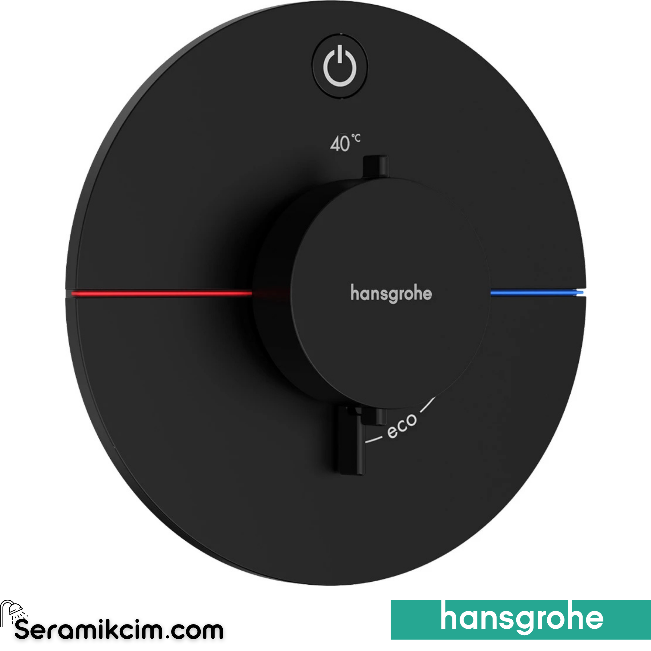 Hansgrohe Showerselect Comfort S Termostat Ankastre 1 Çıkış Mat Siyah 15553670