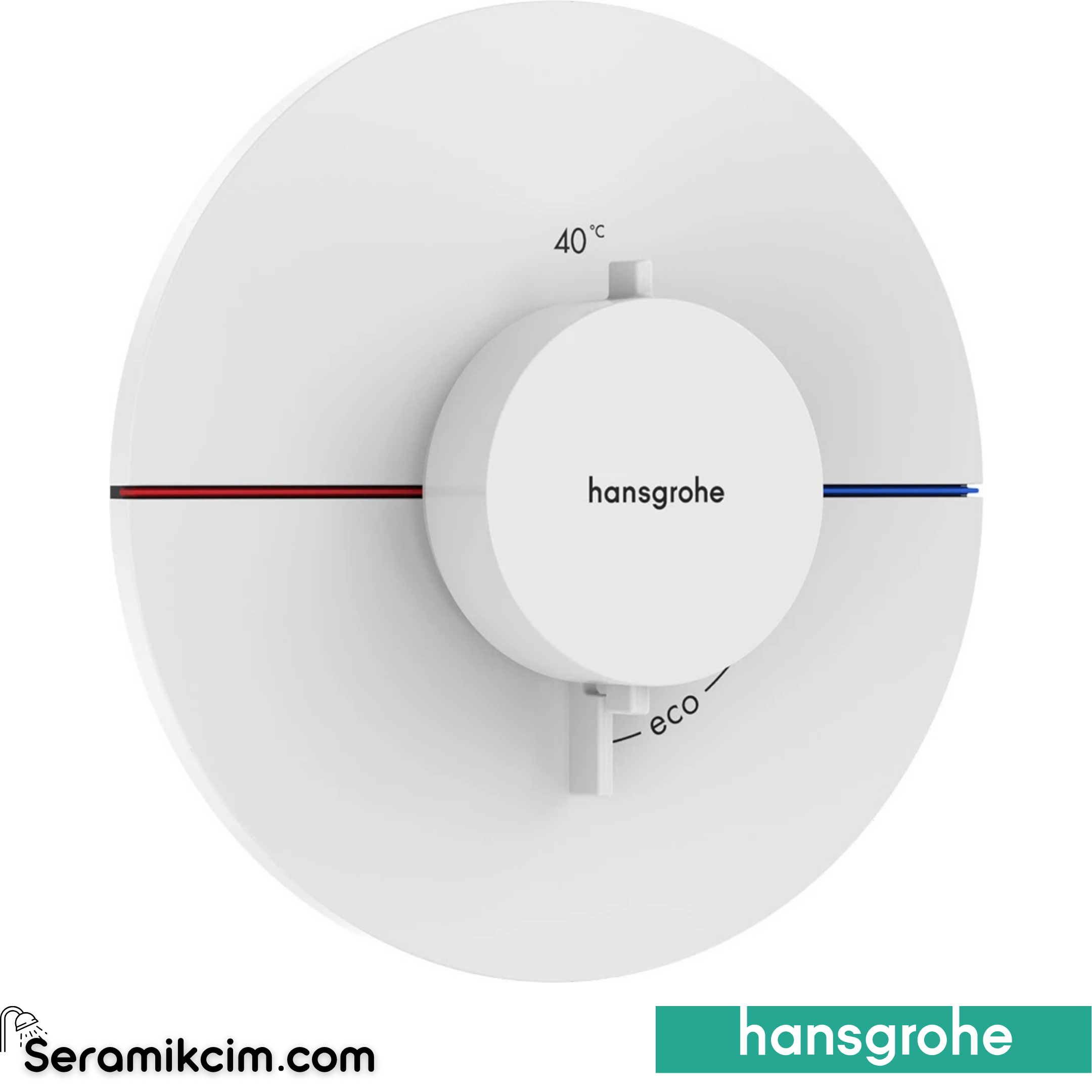 Hansgrohe ShowerSelect Comfort S Termostatik Ankastre Batarya Mat Beyaz 15559700