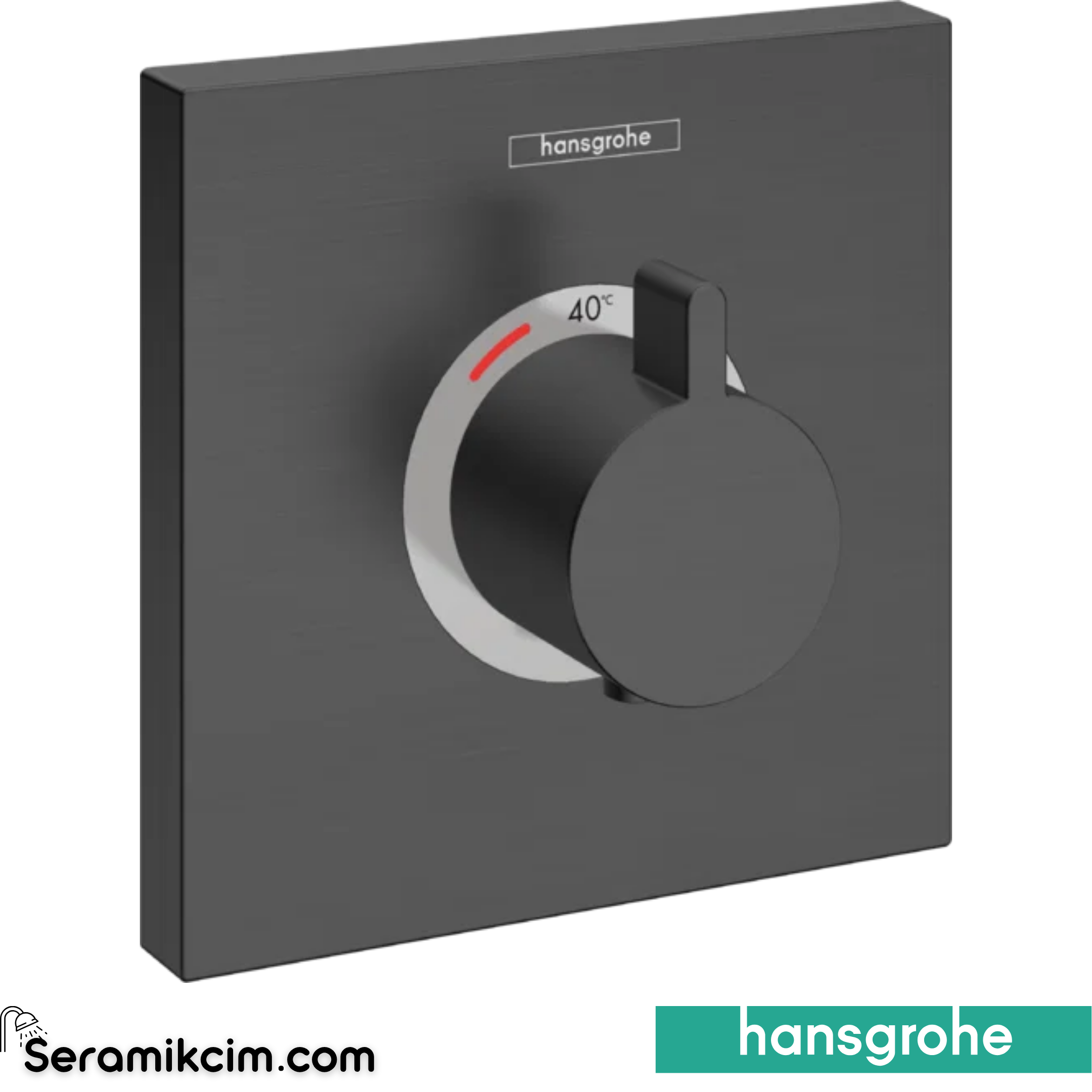 Hansgrohe Showerselect Max Termostatik Mat Siyah-Krom 15760340