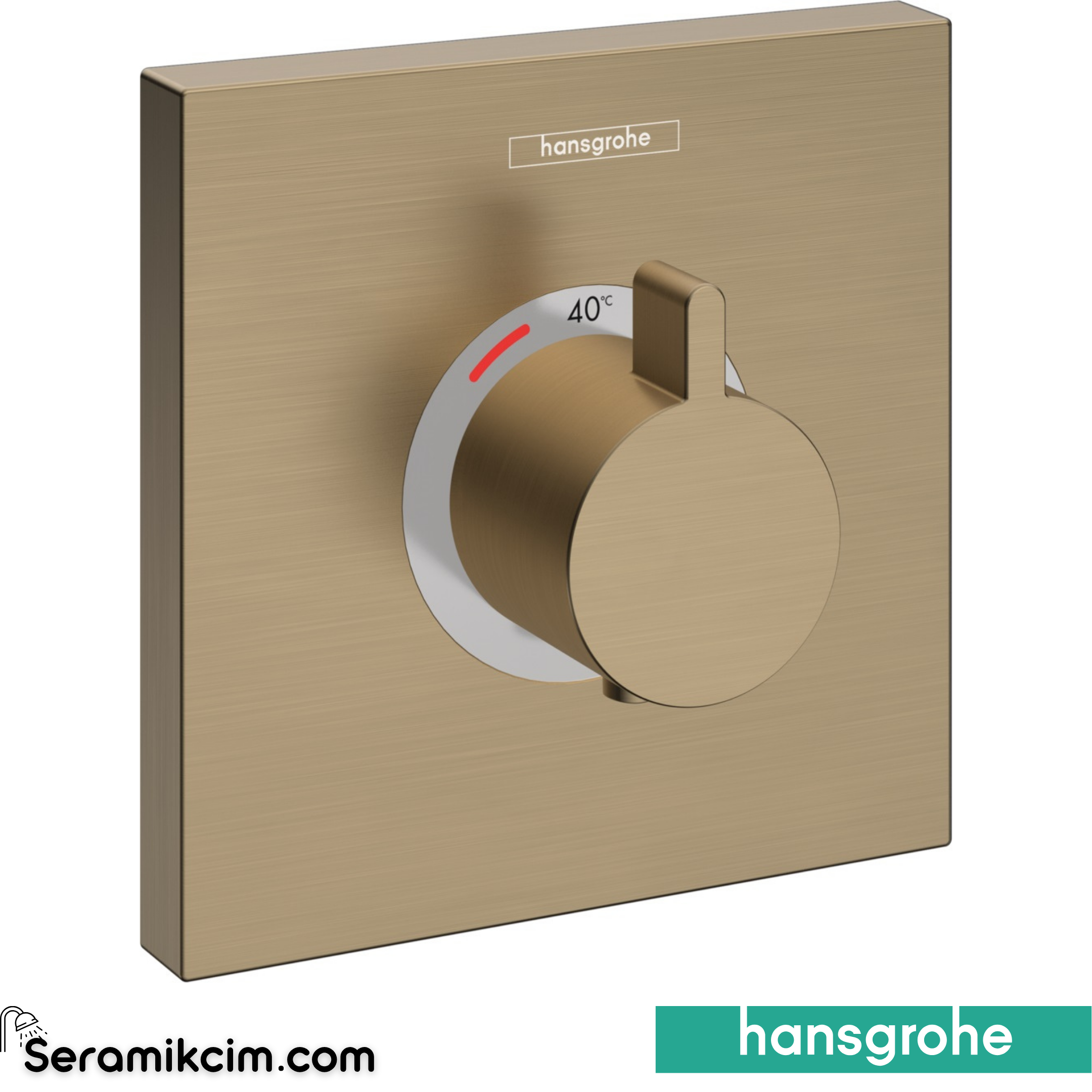 Hansgrohe Showerselect Max Termostatik Mat Bronz 15760140